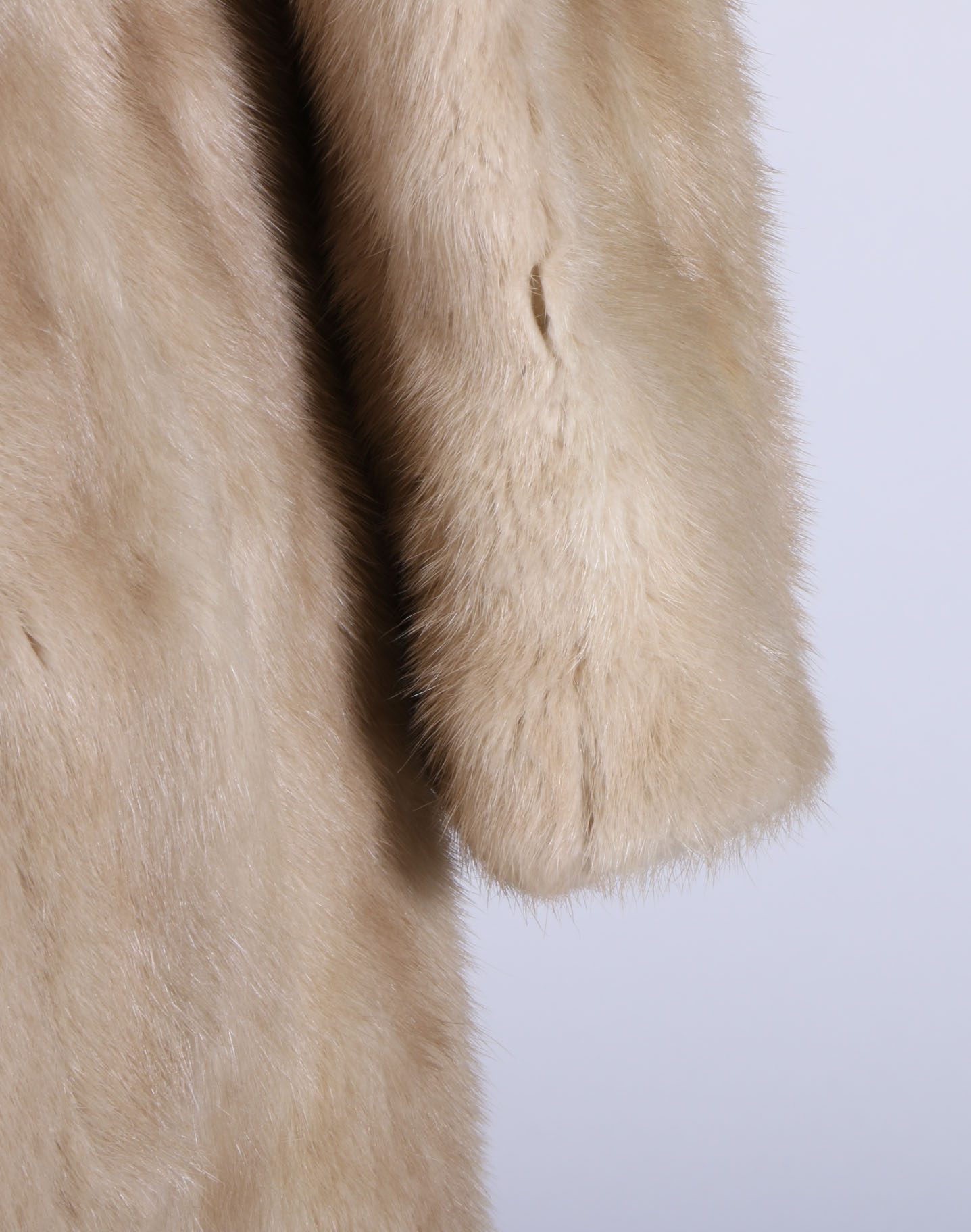 Vintage Blonde Mink Fur Coat