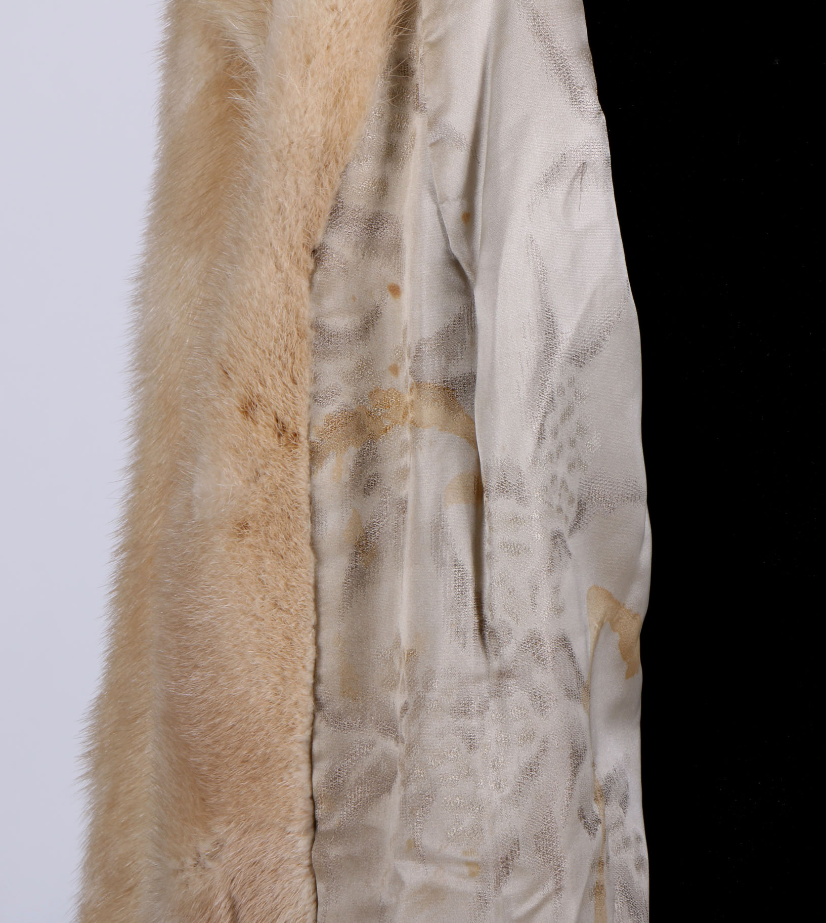 Vintage Blonde Mink Fur Coat