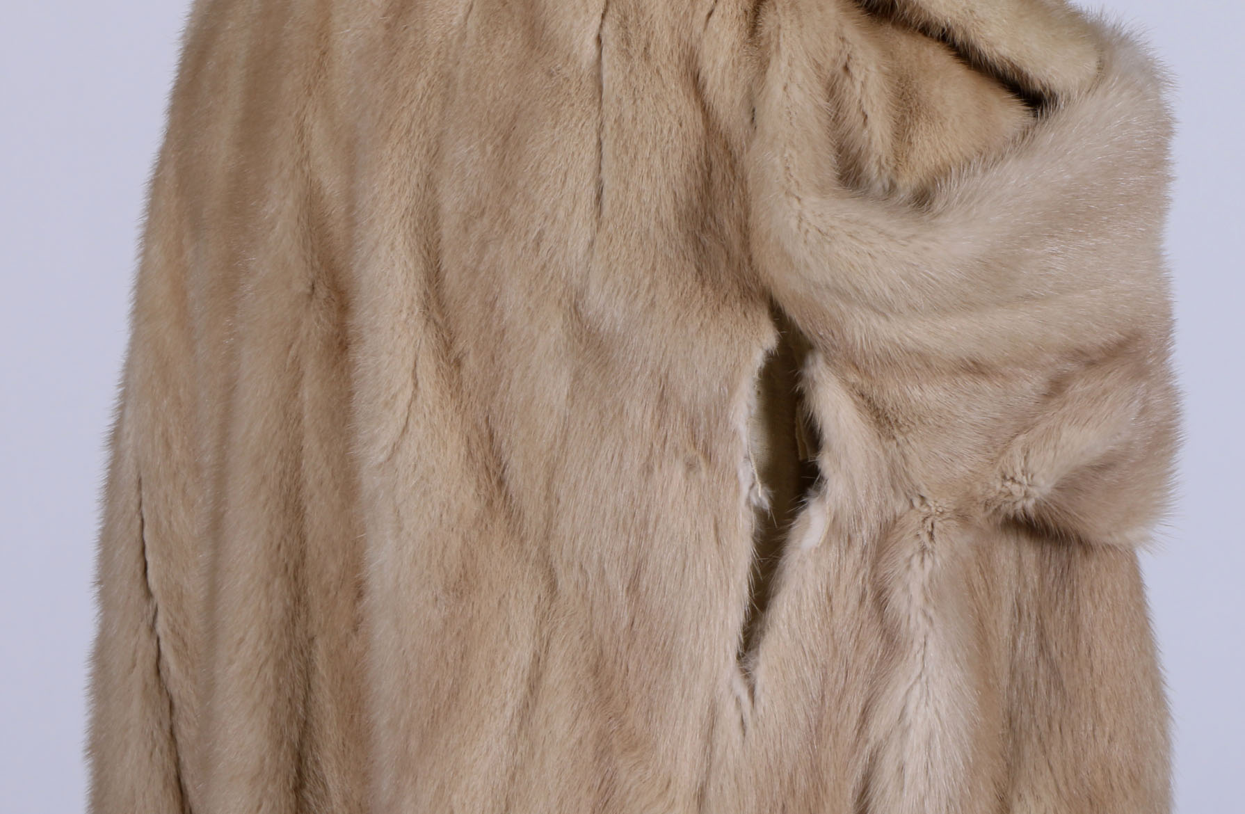 Vintage Blonde Mink Fur Coat