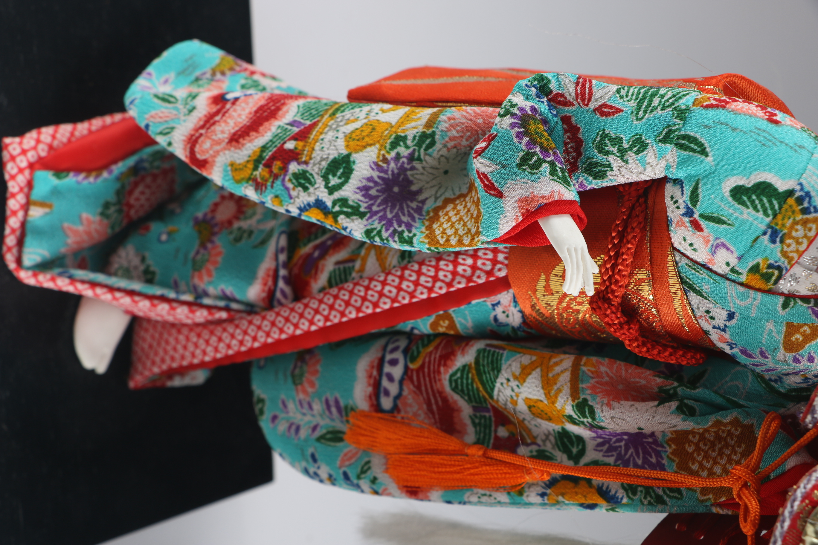 Vintage Seiei & Co. Japan Lusterware Vase and Porcelain Geisha Doll