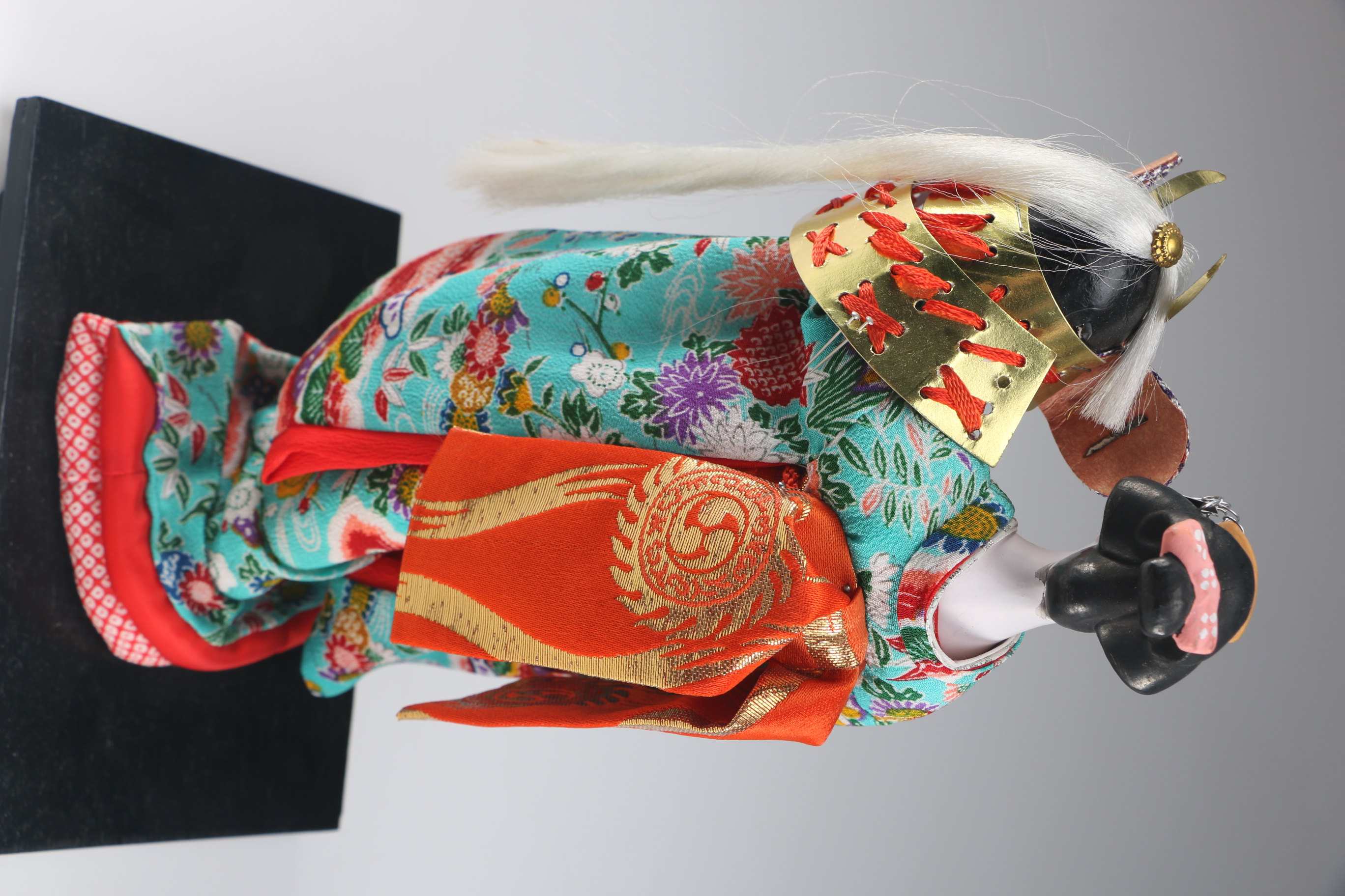 Vintage Seiei & Co. Japan Lusterware Vase and Porcelain Geisha Doll