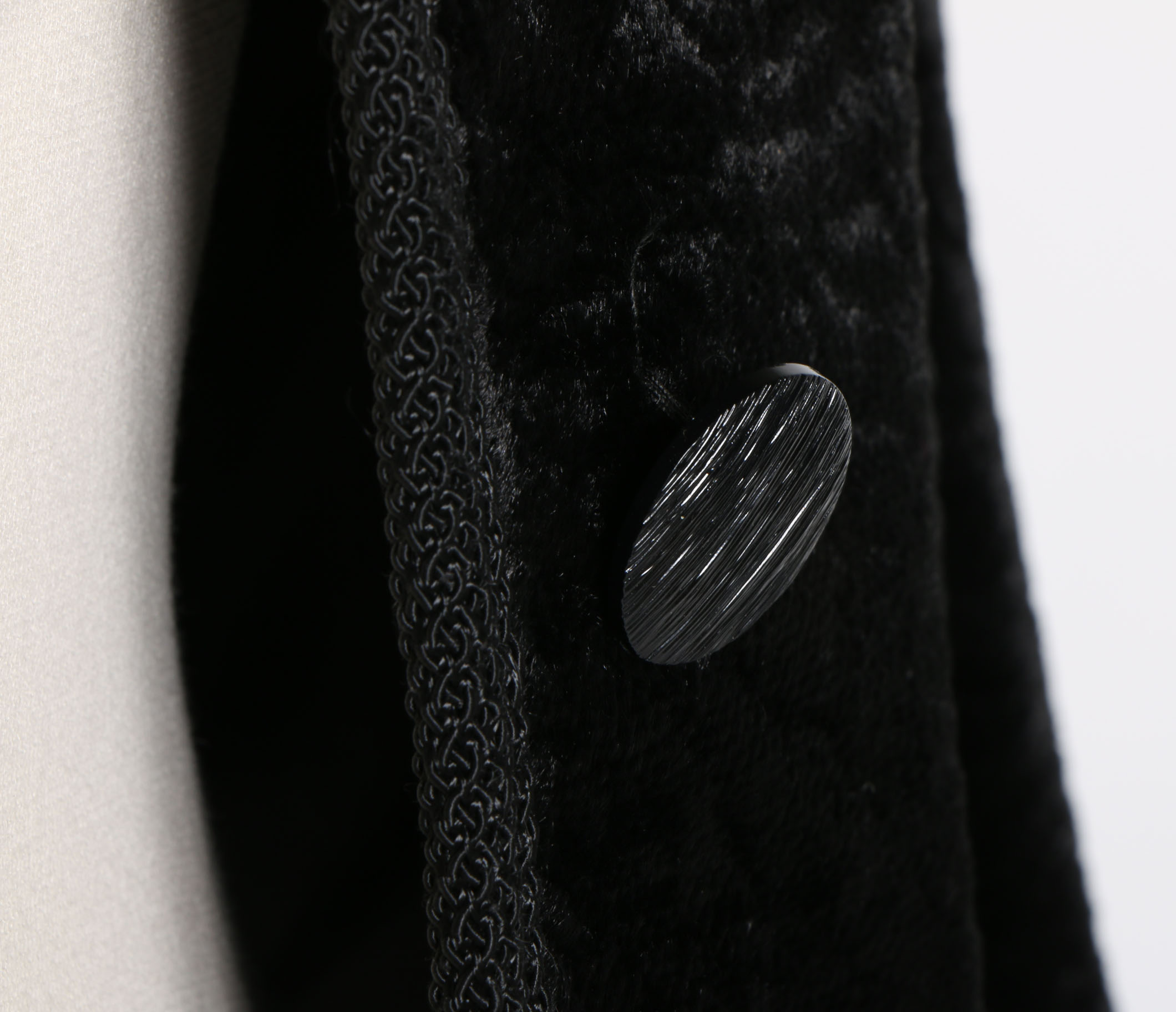 Vintage 1950s Black Velveteen Jacket