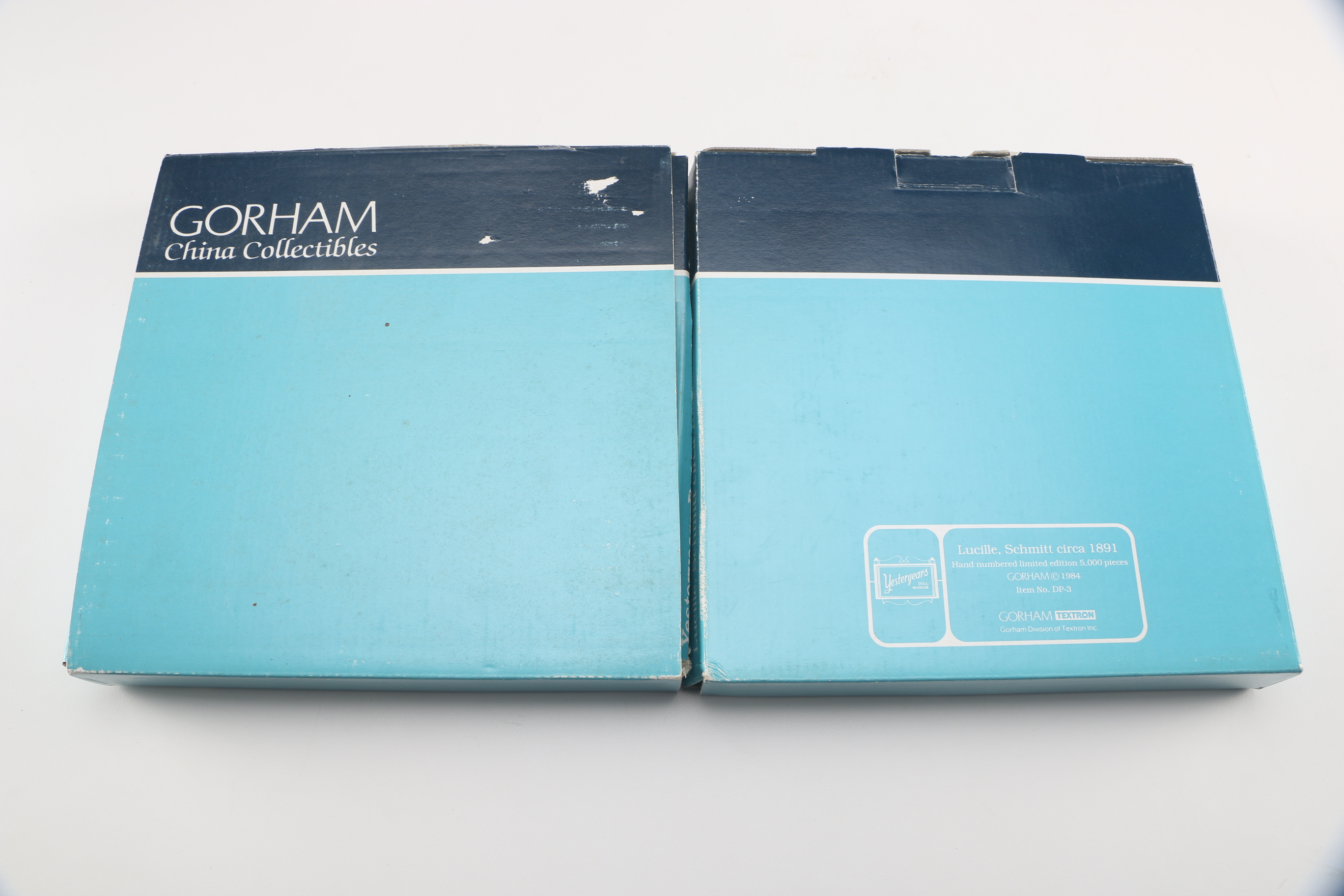 Pair of Gorham Collectors Plates Teddy Bear and Doll