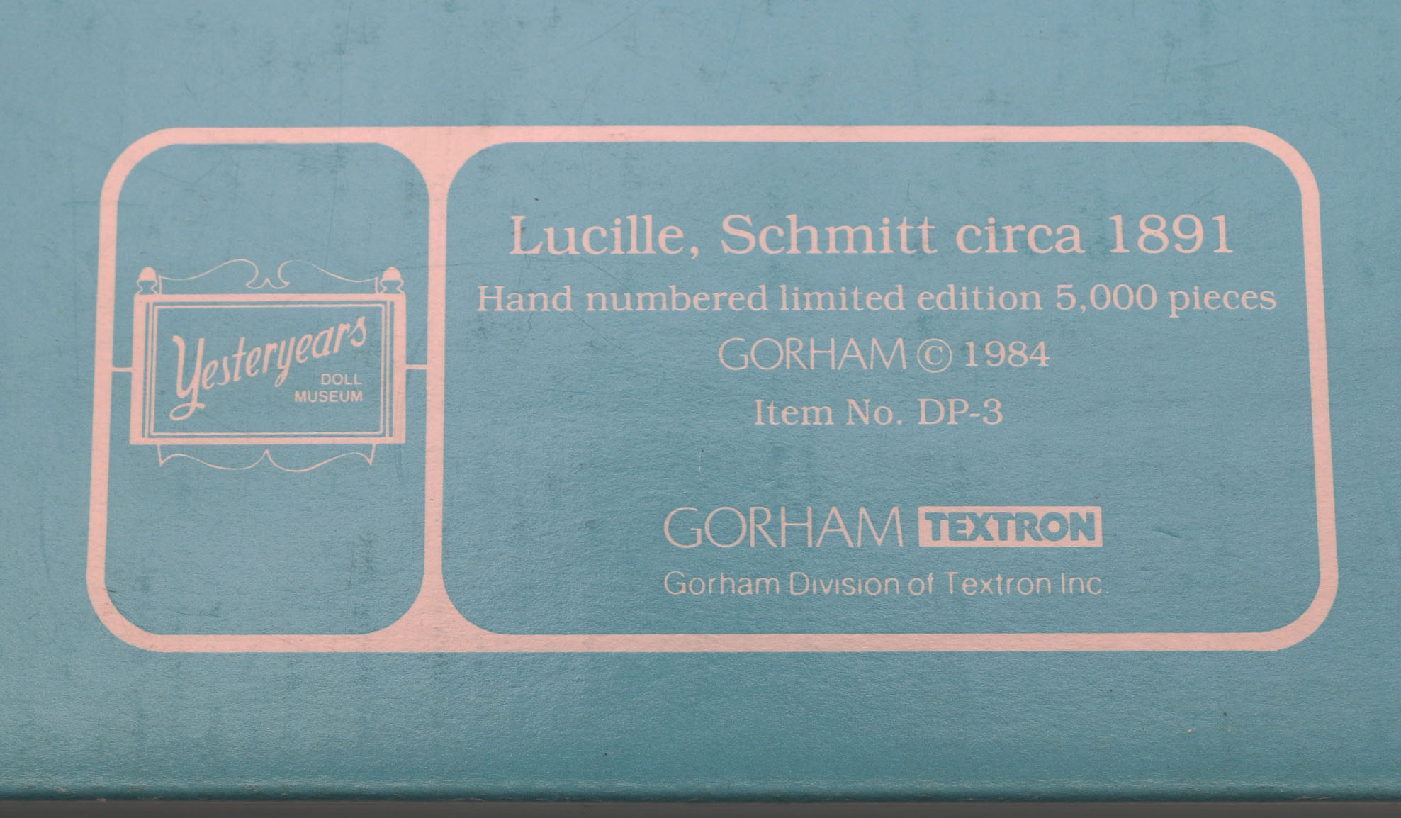 Pair of Gorham Collectors Plates Teddy Bear and Doll