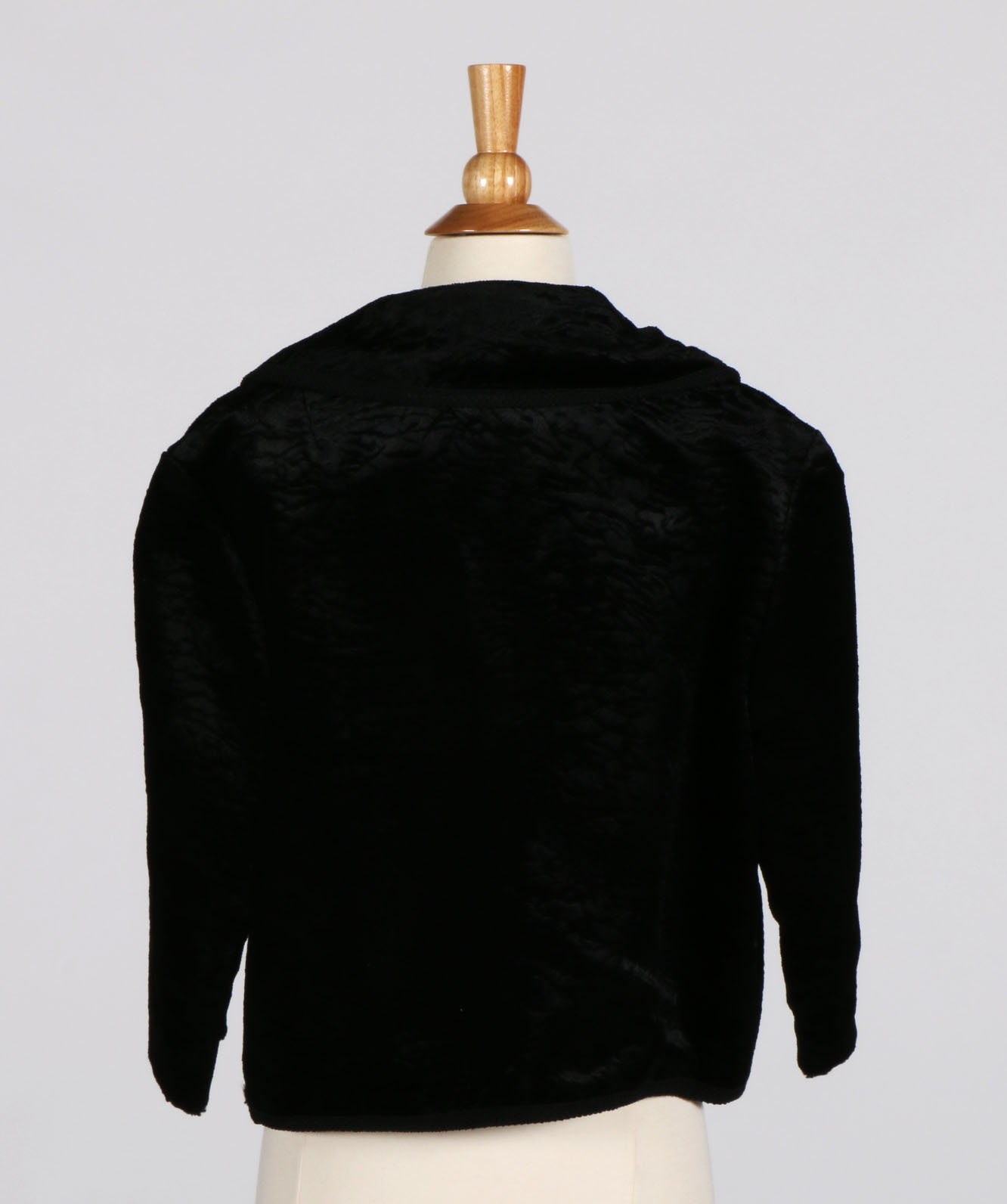 Vintage 1950s Black Velveteen Jacket