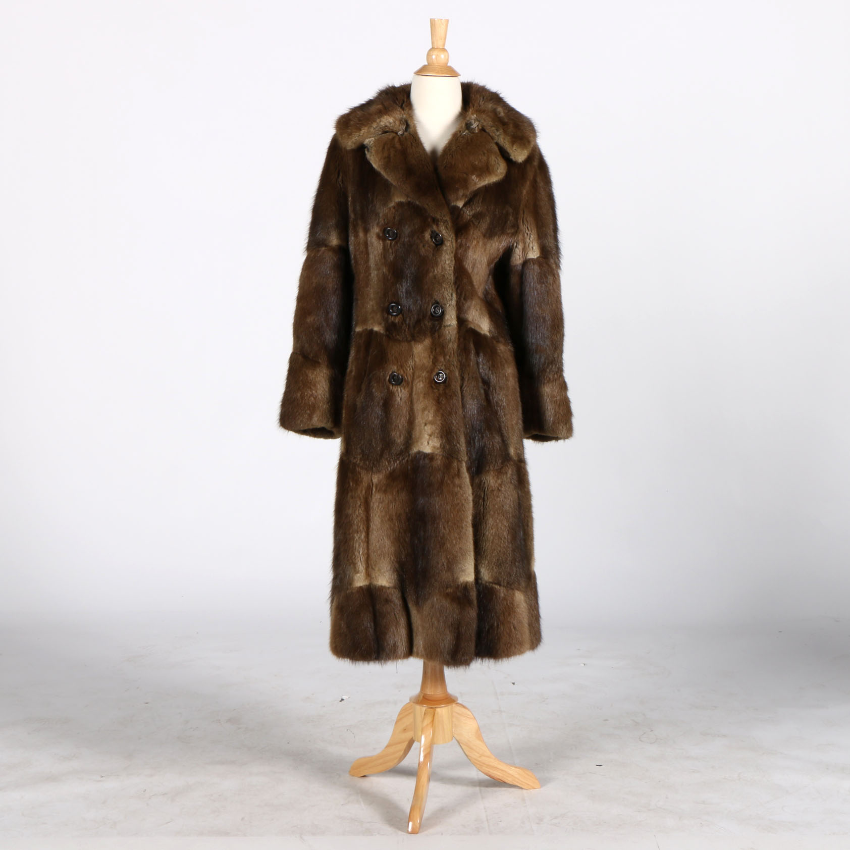 Vintage Cikra Cleveland Muskrat Fur Coat