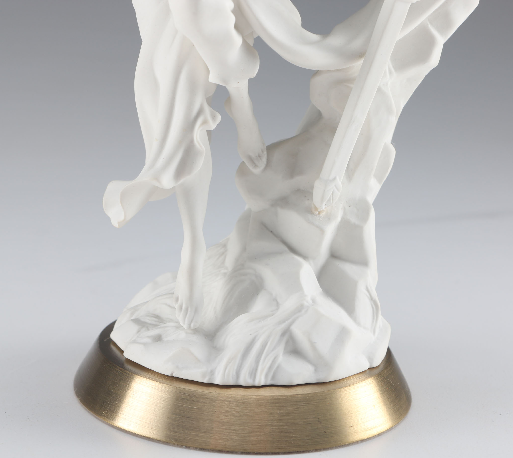 "Justice" 1987 Franklin Mint Bisque Porcelain Sculpture