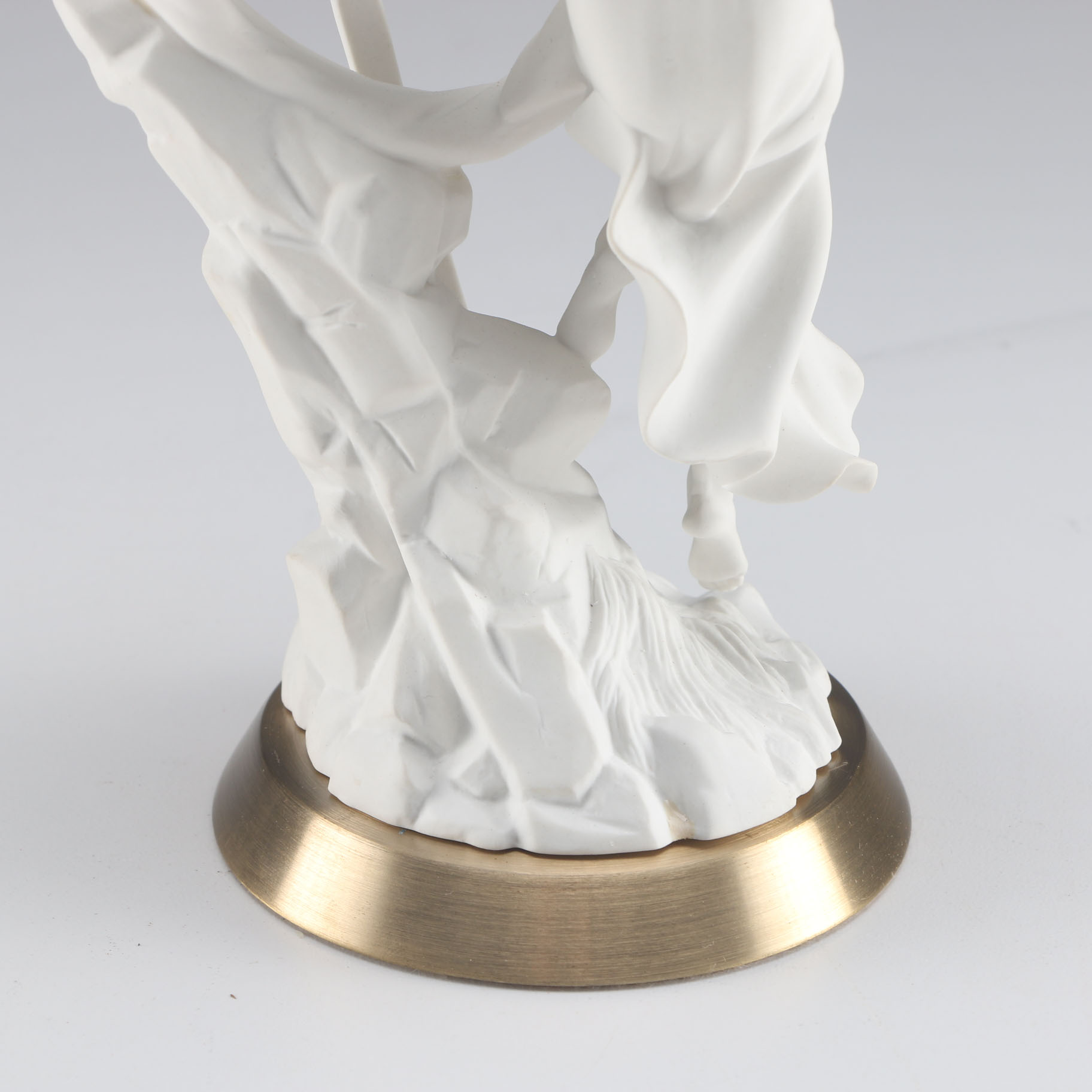 "Justice" 1987 Franklin Mint Bisque Porcelain Sculpture