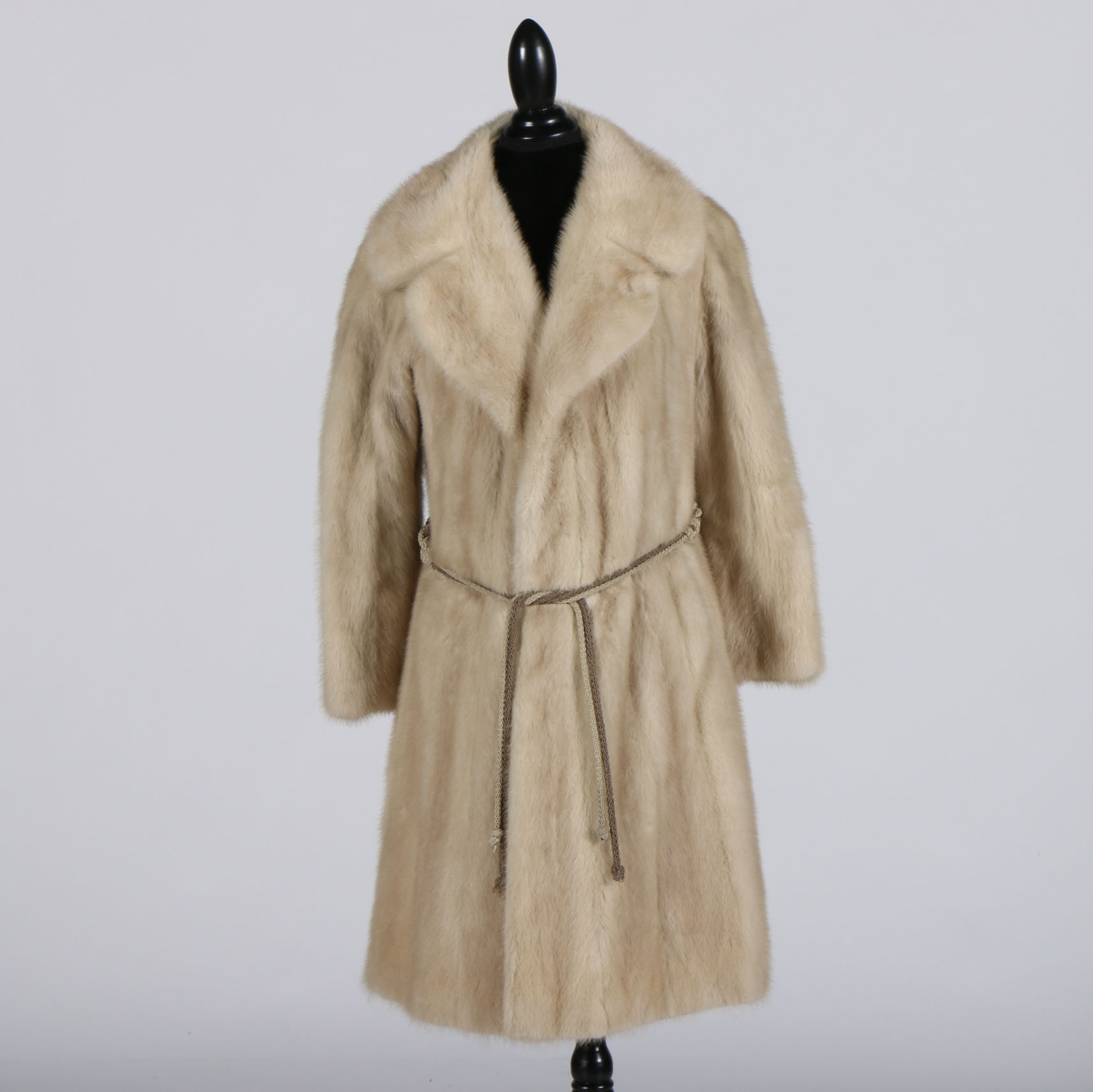 Vintage Platinum Mink Fur Coat