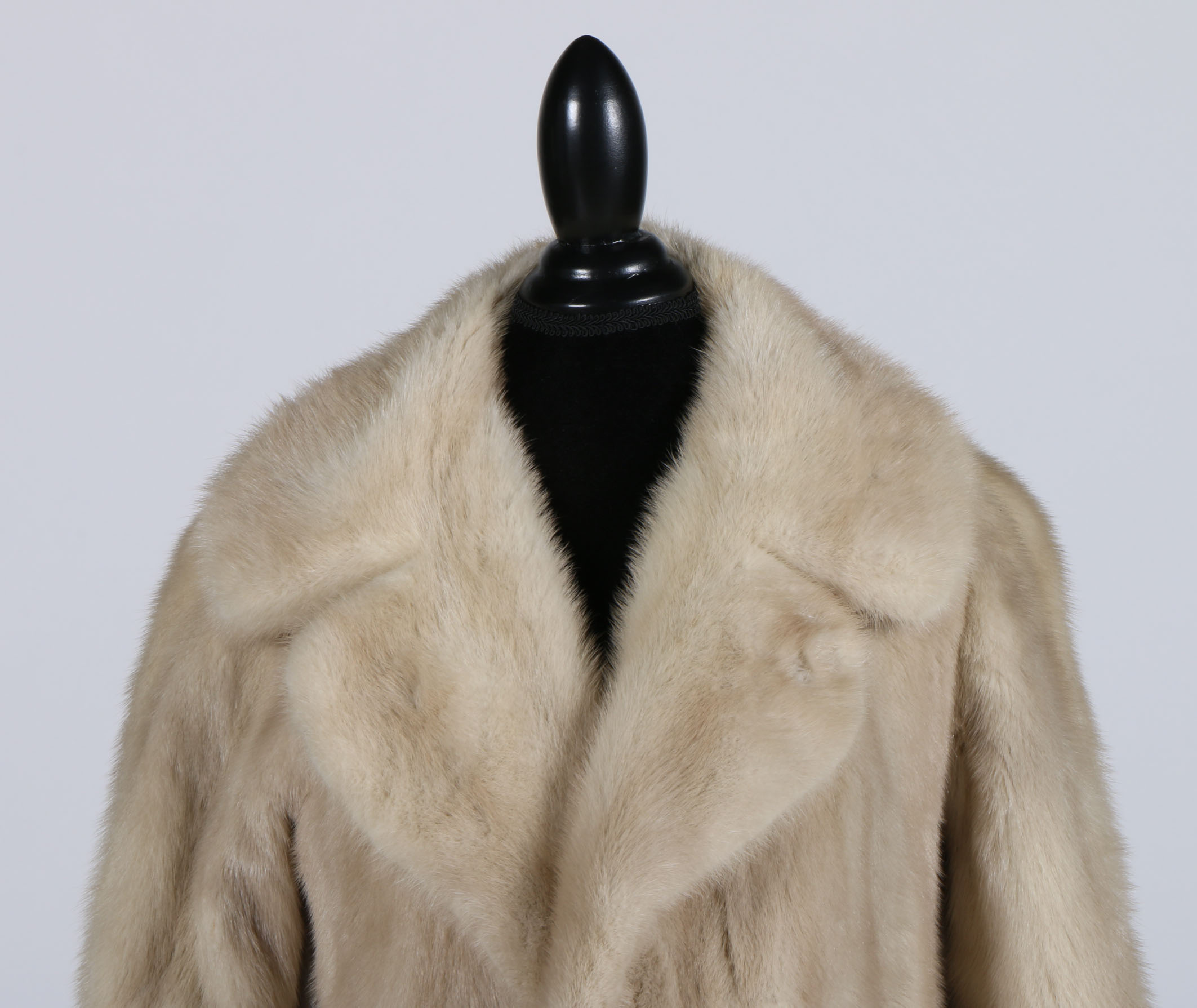 Vintage Platinum Mink Fur Coat