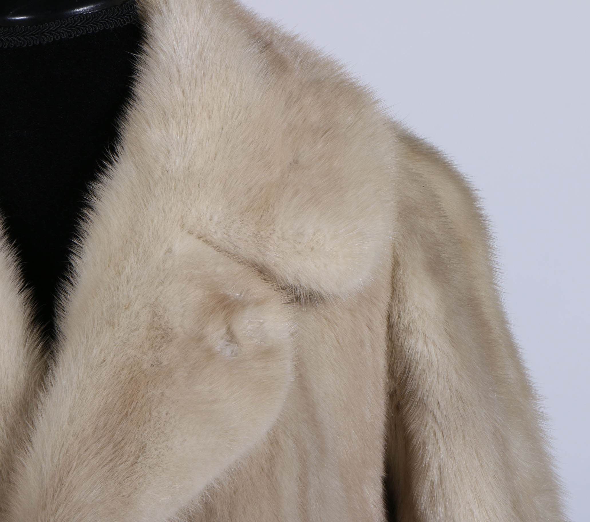 Vintage Platinum Mink Fur Coat
