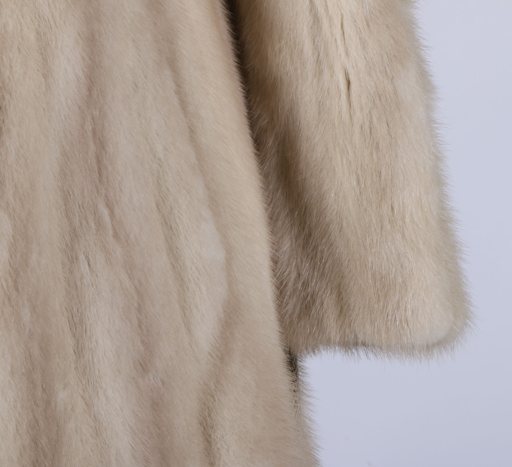 Vintage Platinum Mink Fur Coat