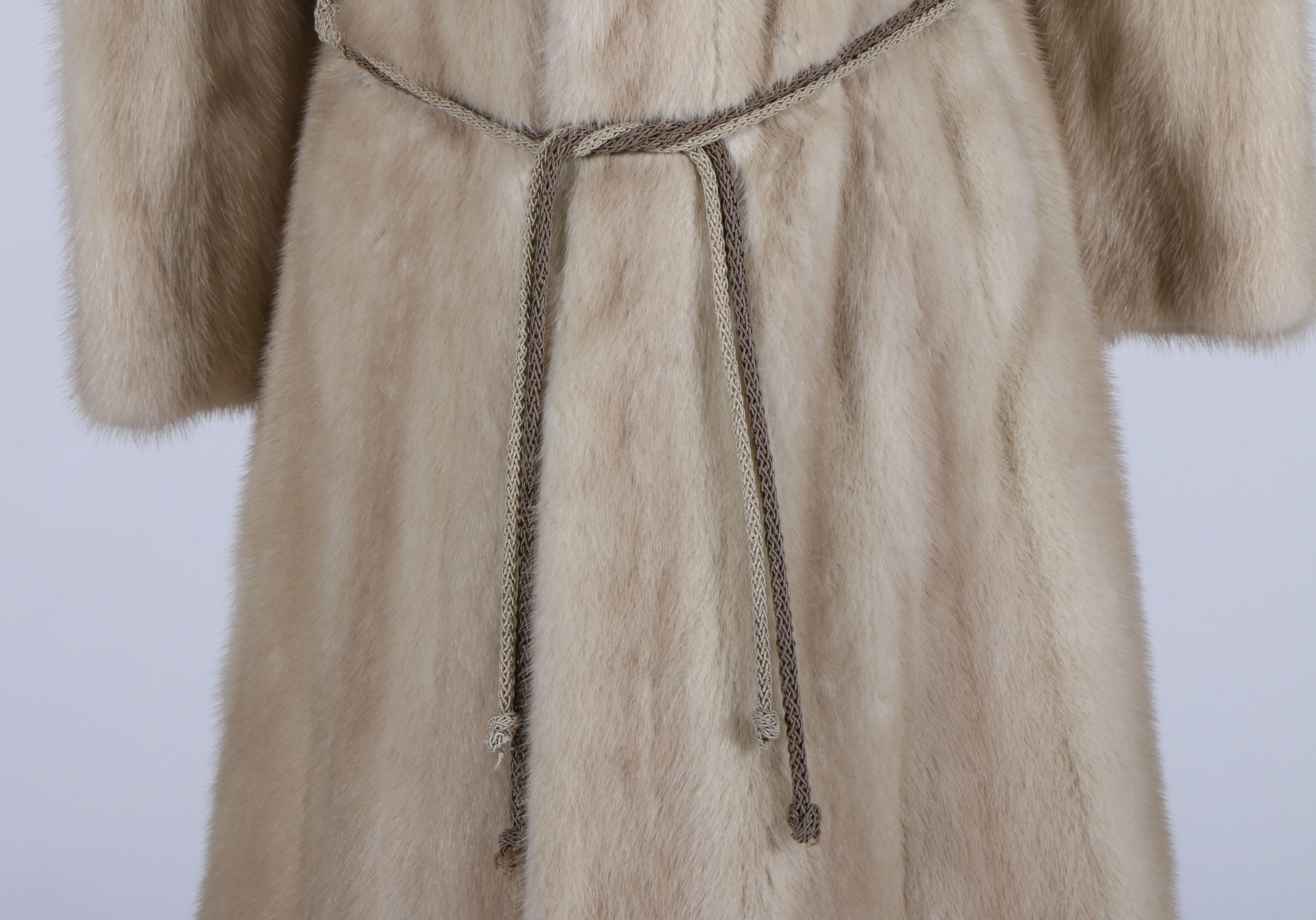 Vintage Platinum Mink Fur Coat