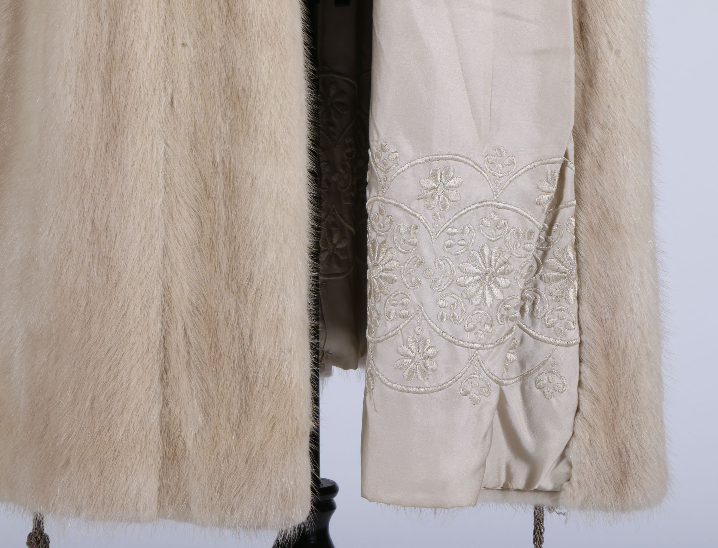 Vintage Platinum Mink Fur Coat