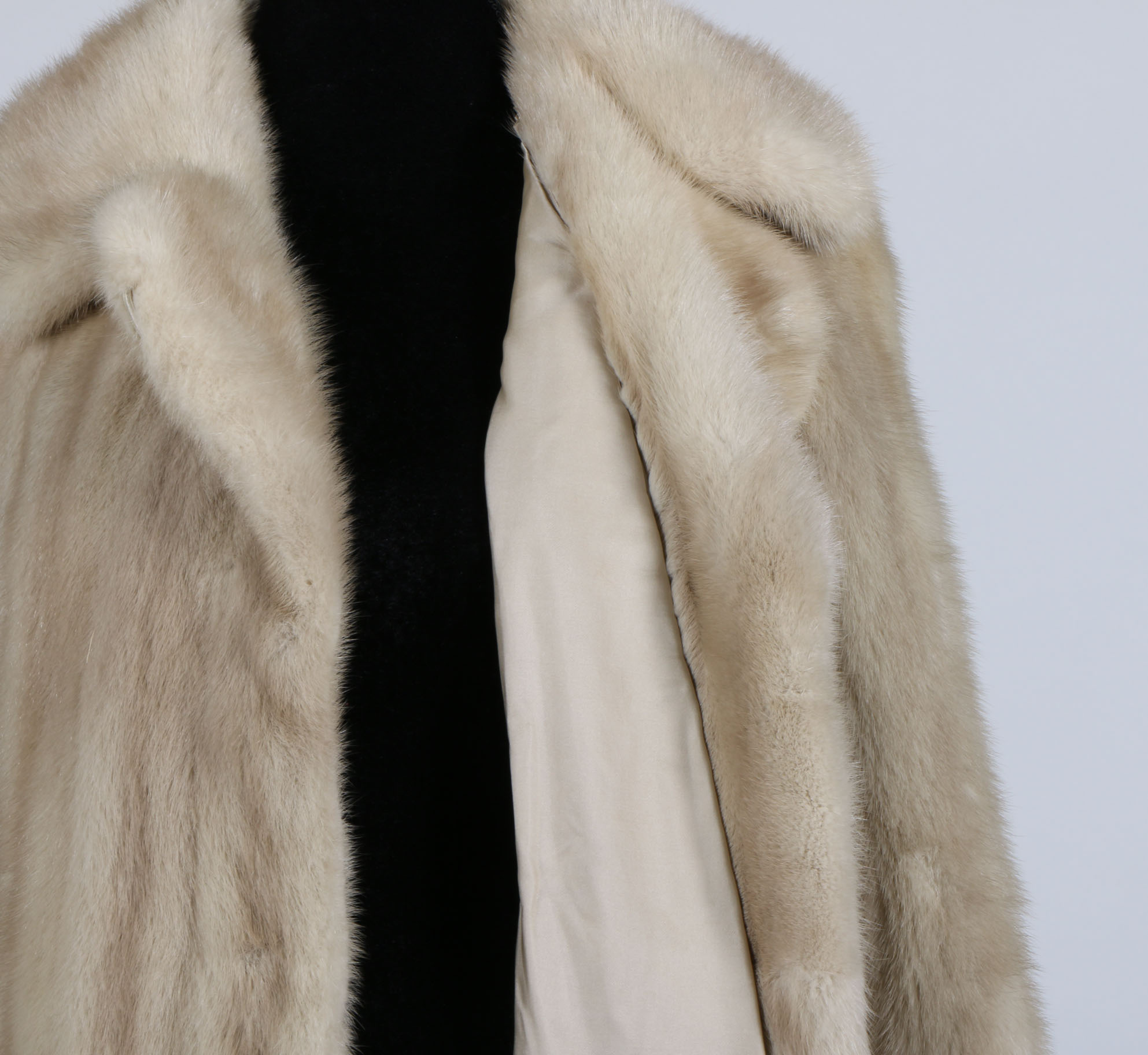 Vintage Platinum Mink Fur Coat