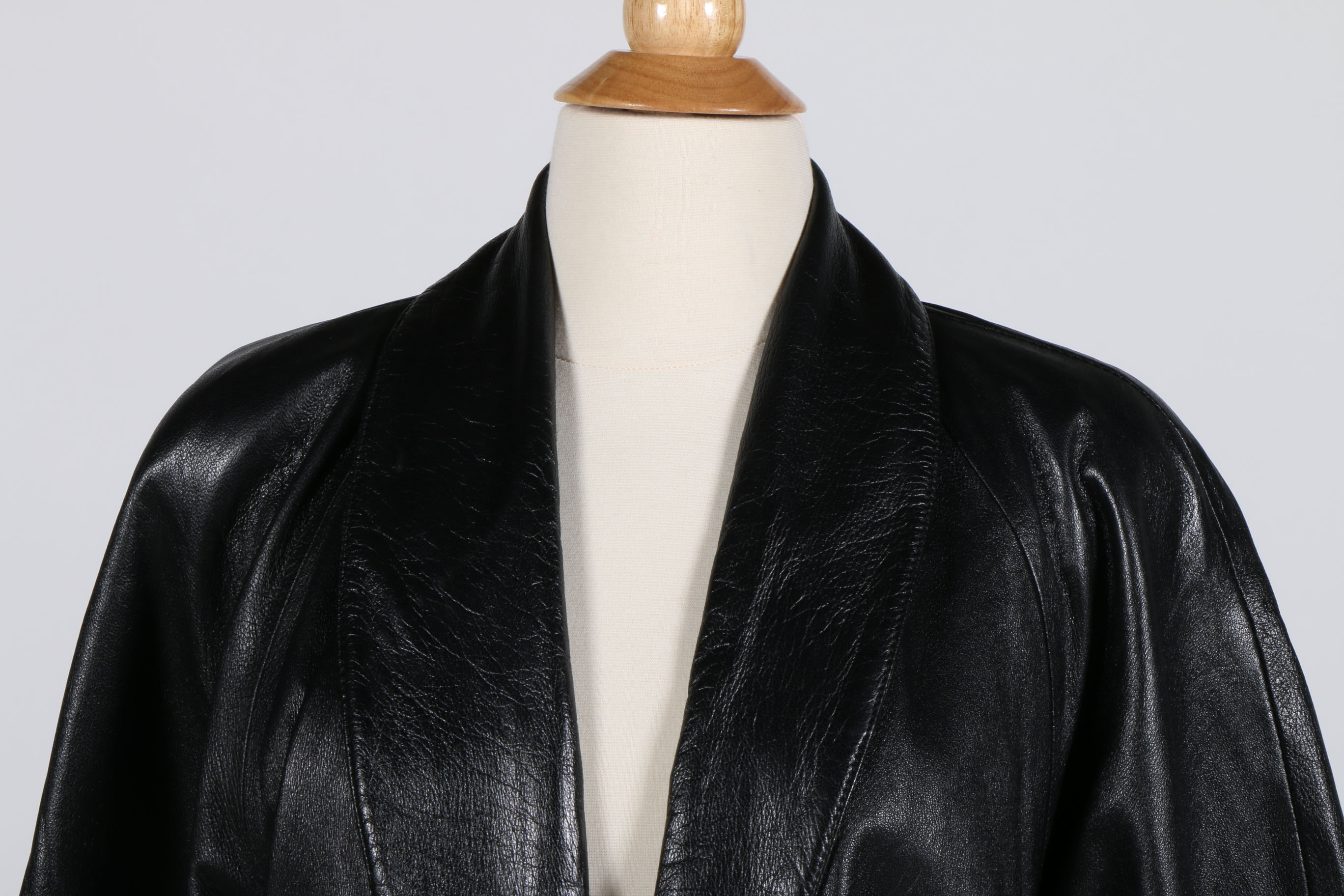 Pair of Vintage Women's Leather Car Coats