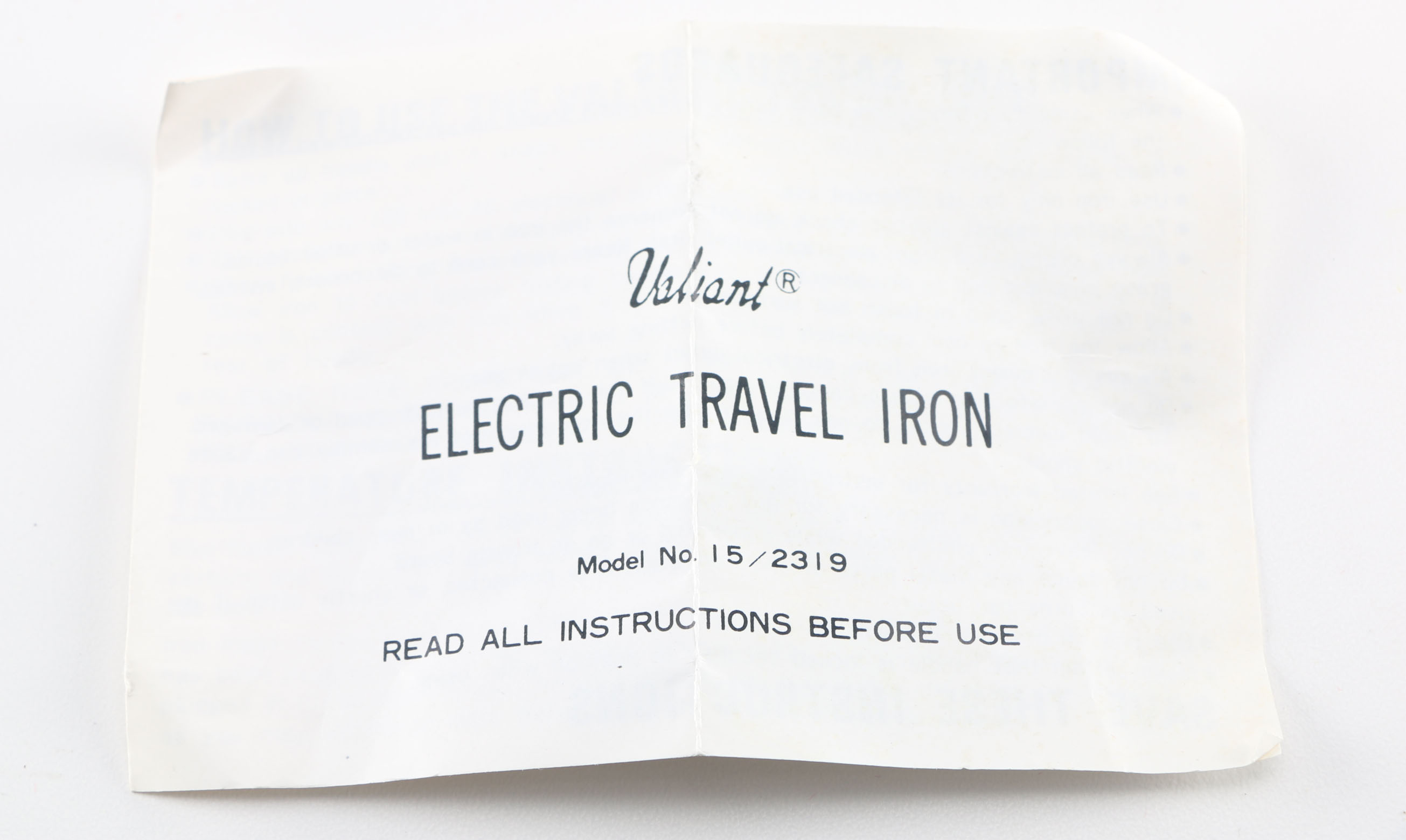 Vintage Electrical Travel Accessories