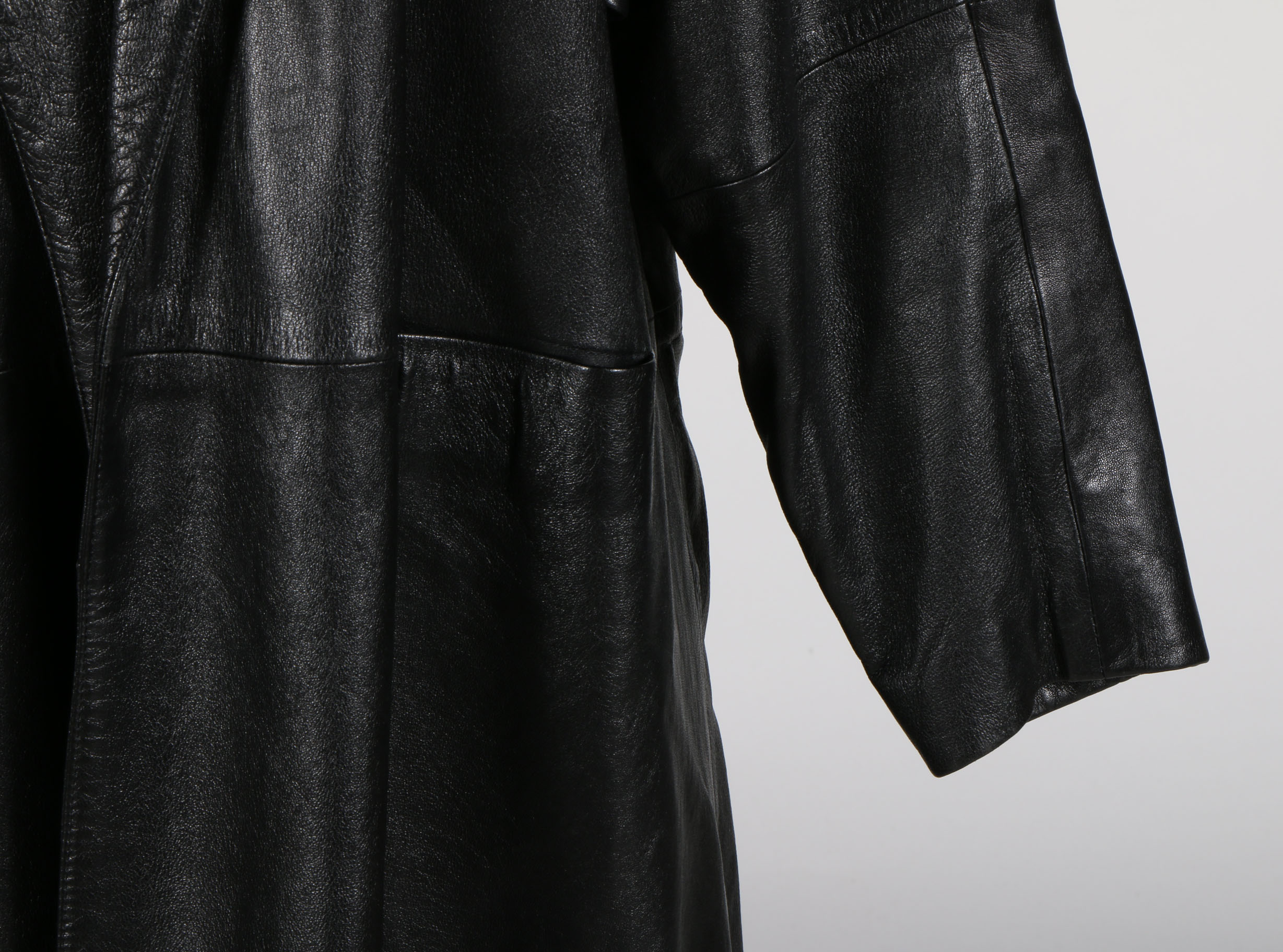 Pair of Vintage Women's Leather Car Coats