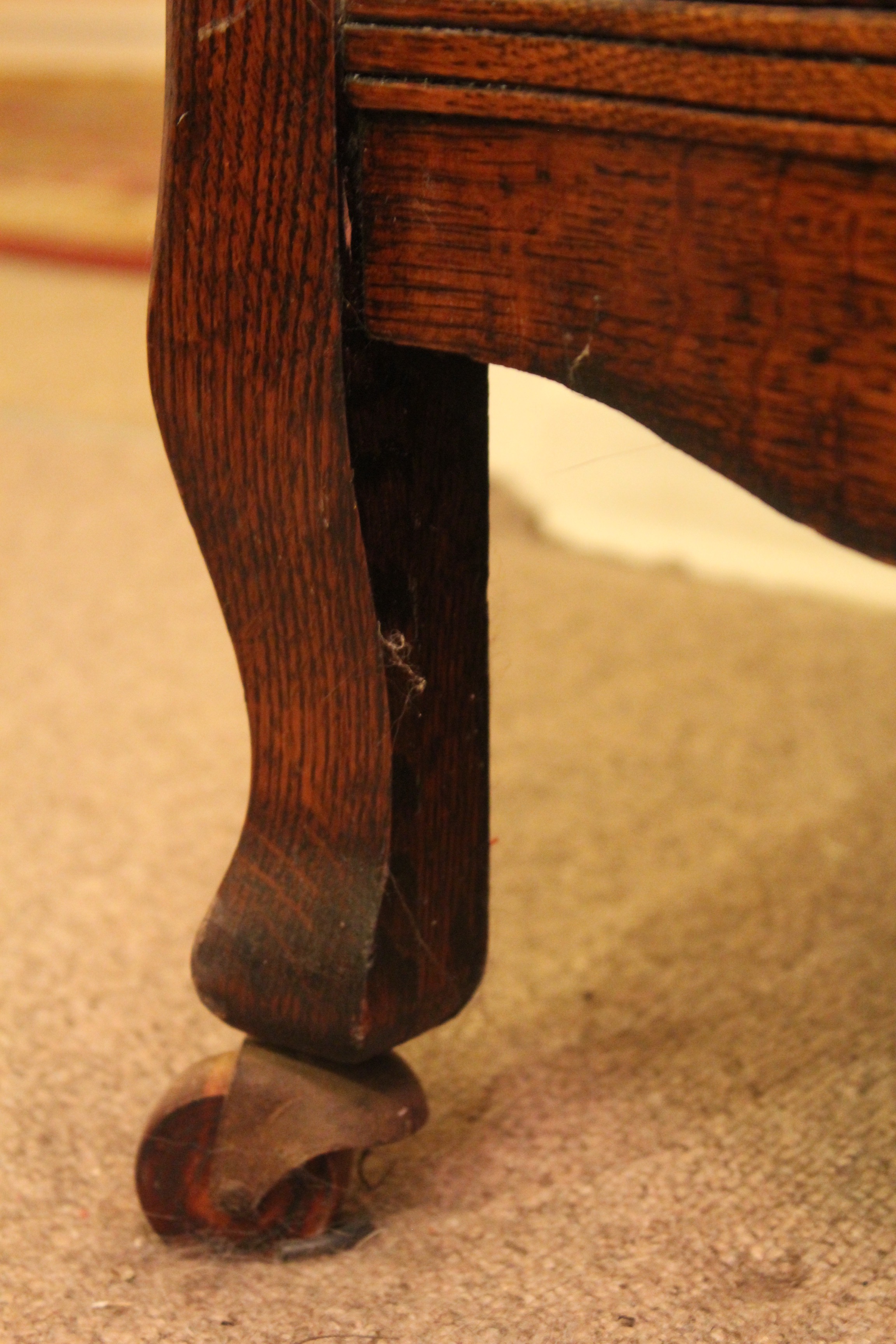 Antique Flame Oak Wave Front Dresser