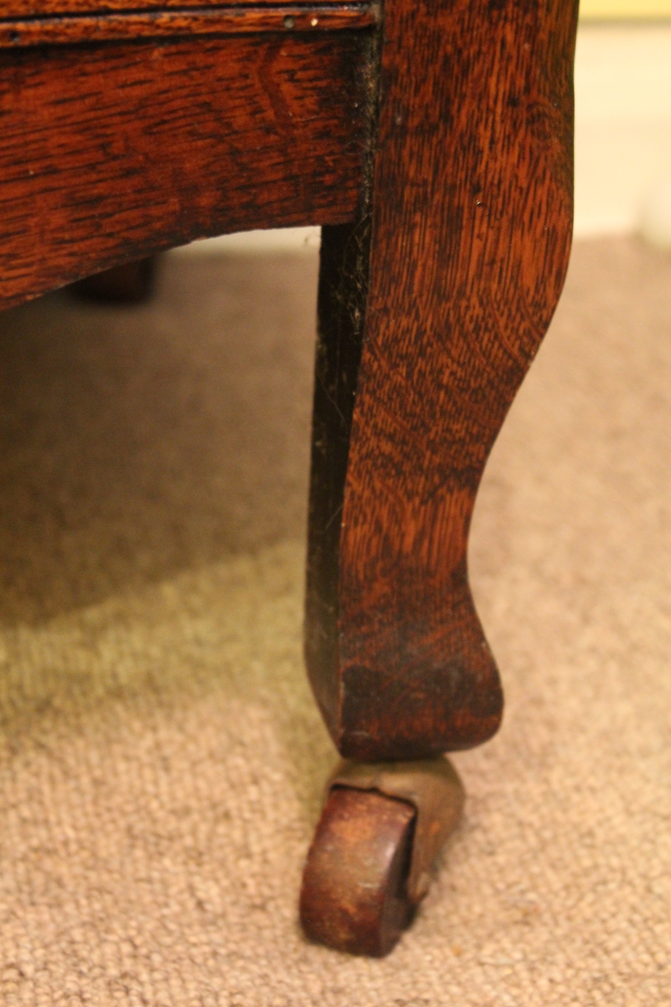 Antique Flame Oak Wave Front Dresser