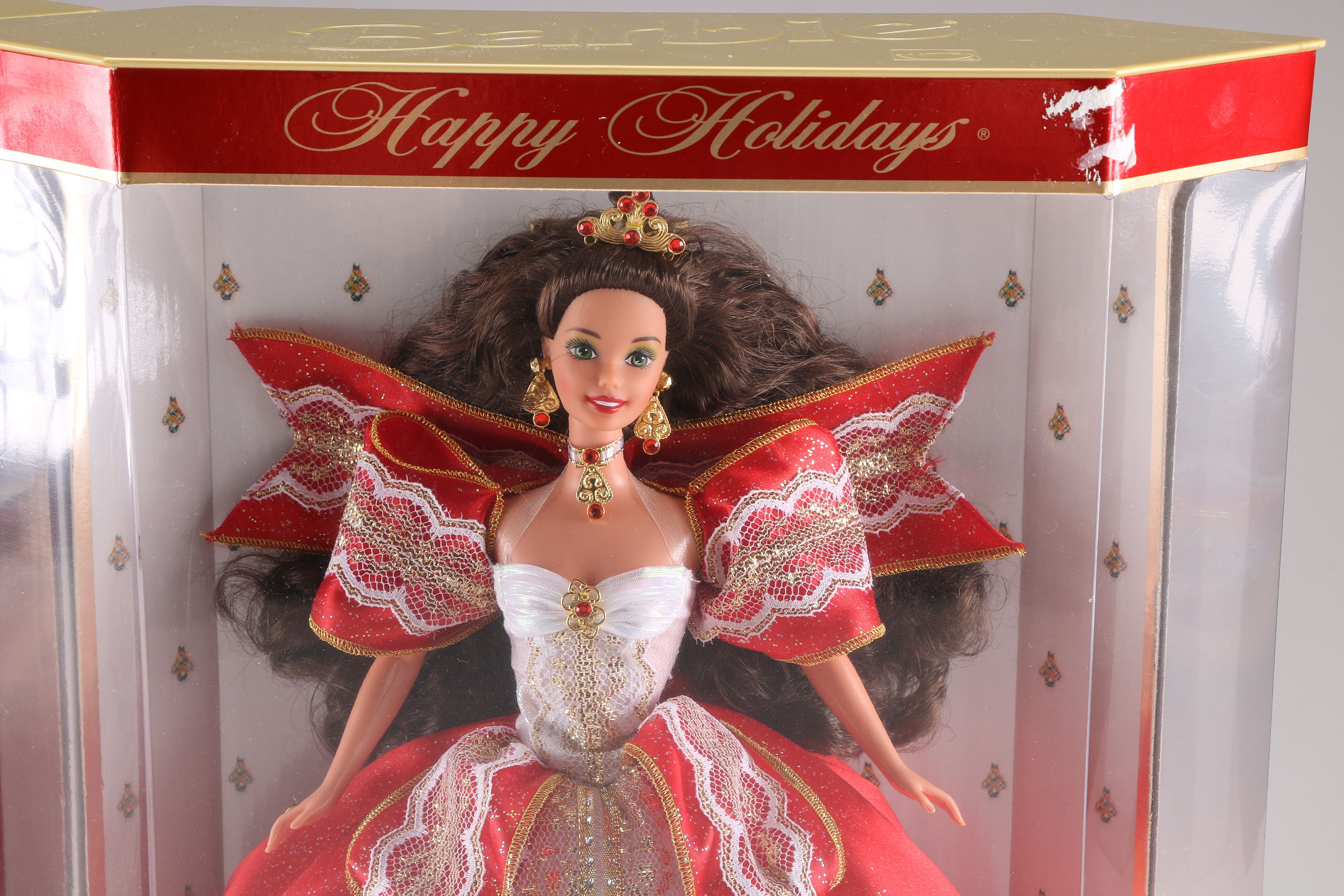 Set of "Happy Holidays" Special Edition Barbies and Ornament