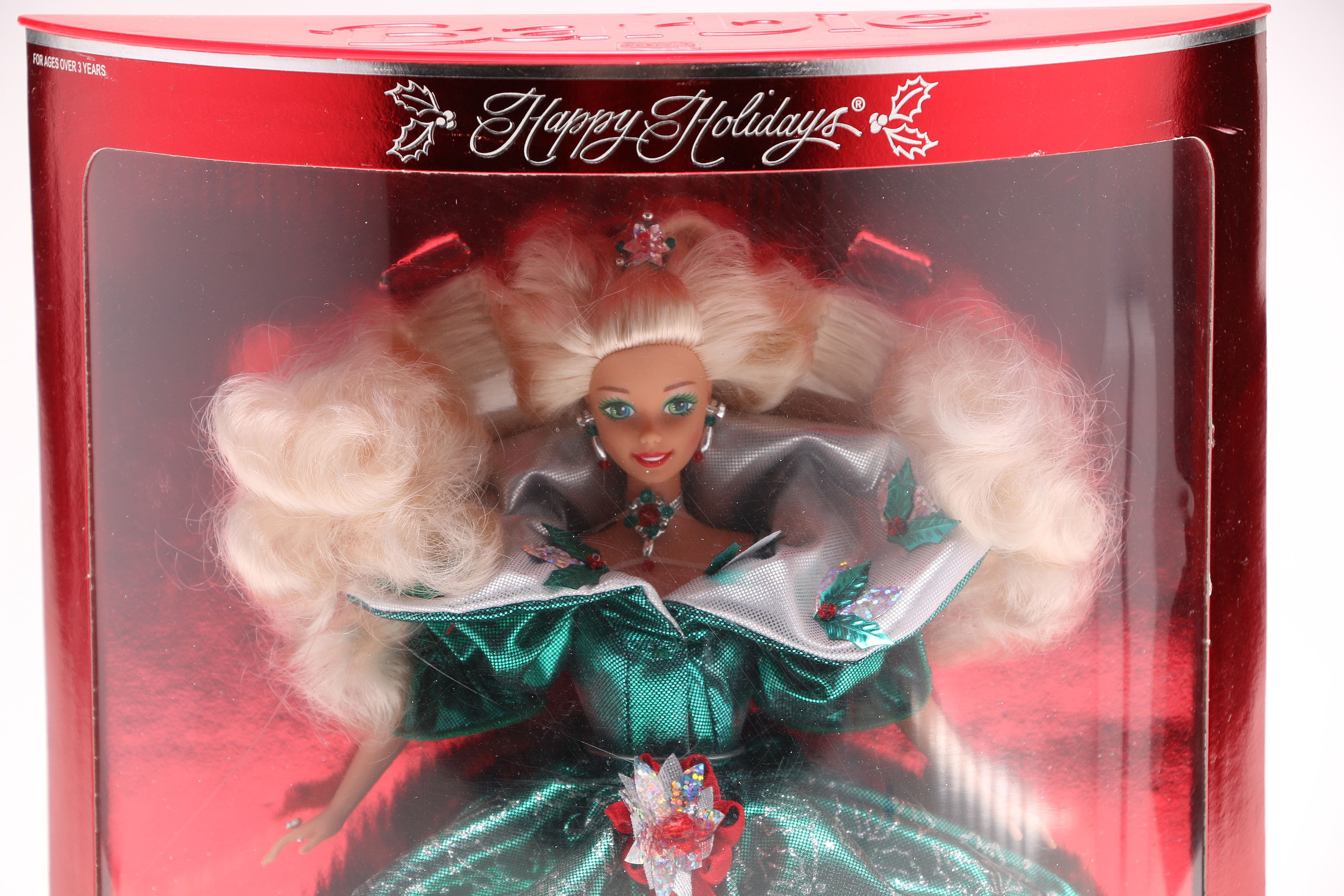 Set of "Happy Holidays" Special Edition Barbies and Ornament