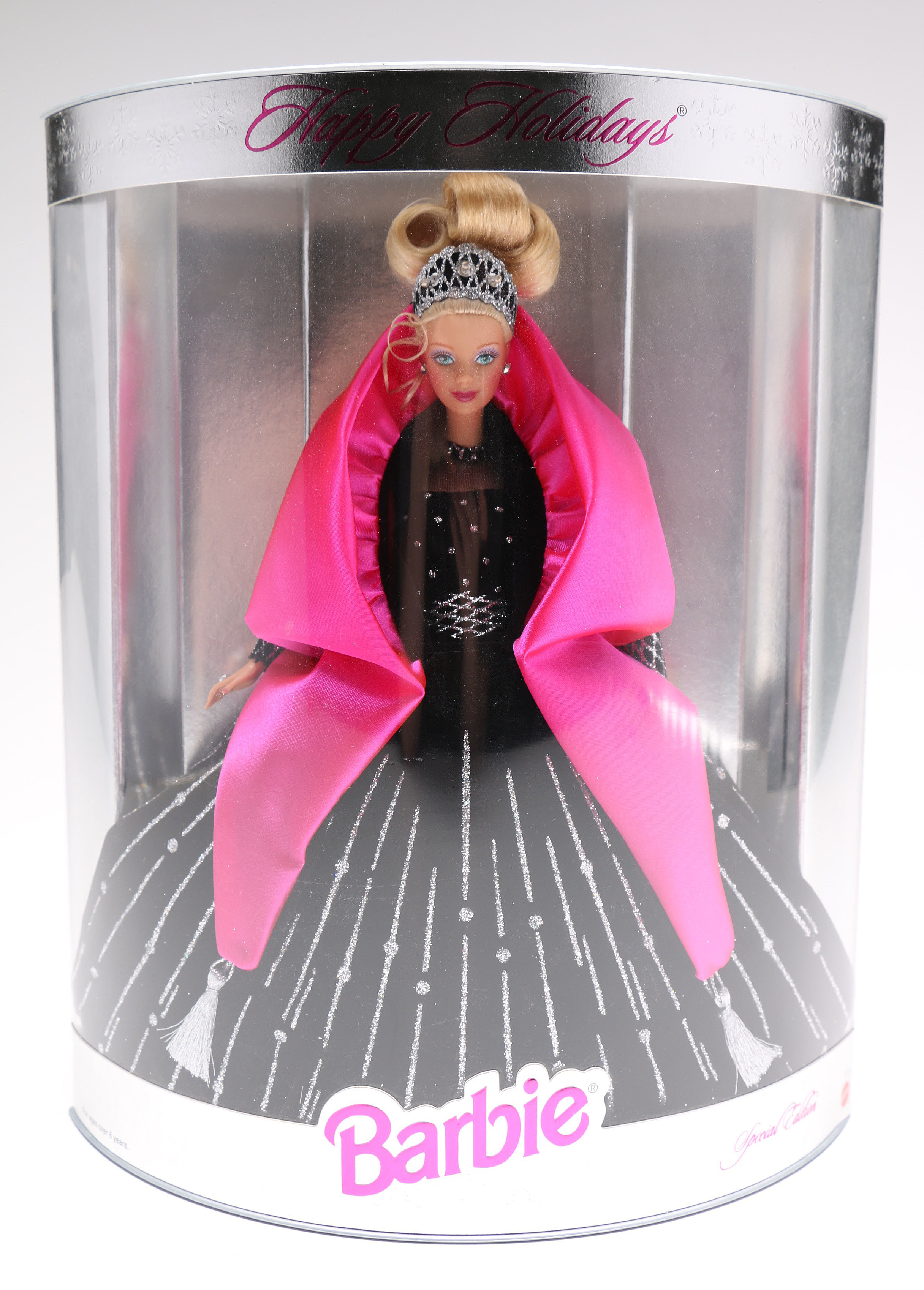 Set of "Happy Holidays" Special Edition Barbies and Ornament