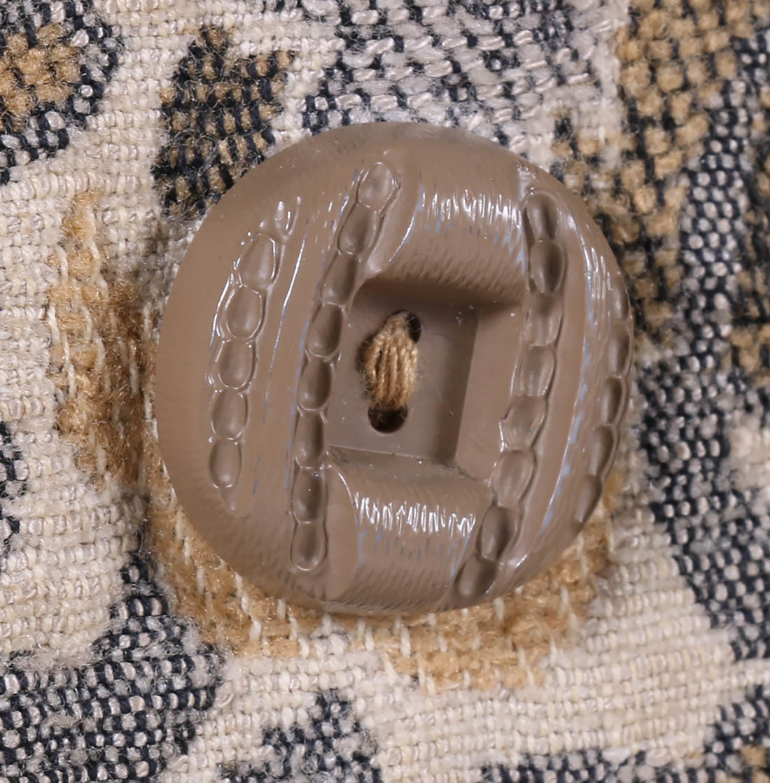 Vintage 1960s Winkelman's Tapestry Coat with Fox Fur Collar