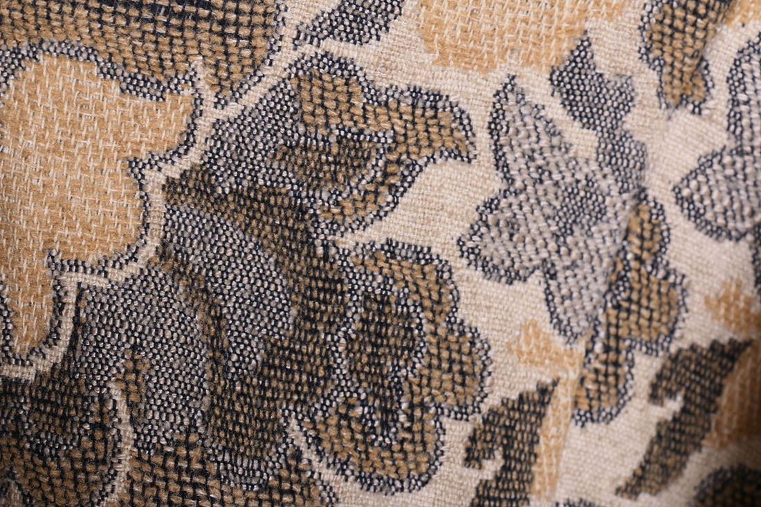 Vintage 1960s Winkelman's Tapestry Coat with Fox Fur Collar