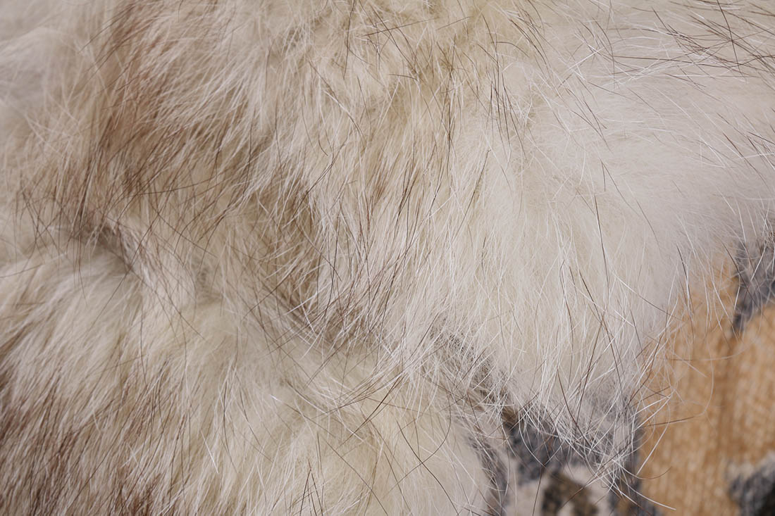 Vintage 1960s Winkelman's Tapestry Coat with Fox Fur Collar