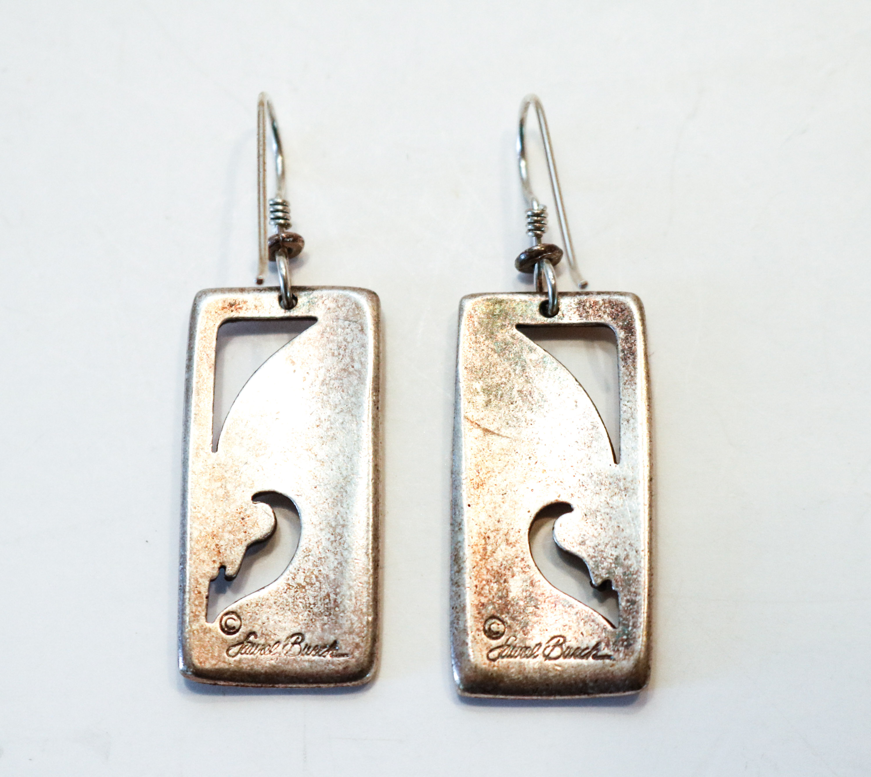 Pair of Handmade Sterling Silver Horse Themed Earrings