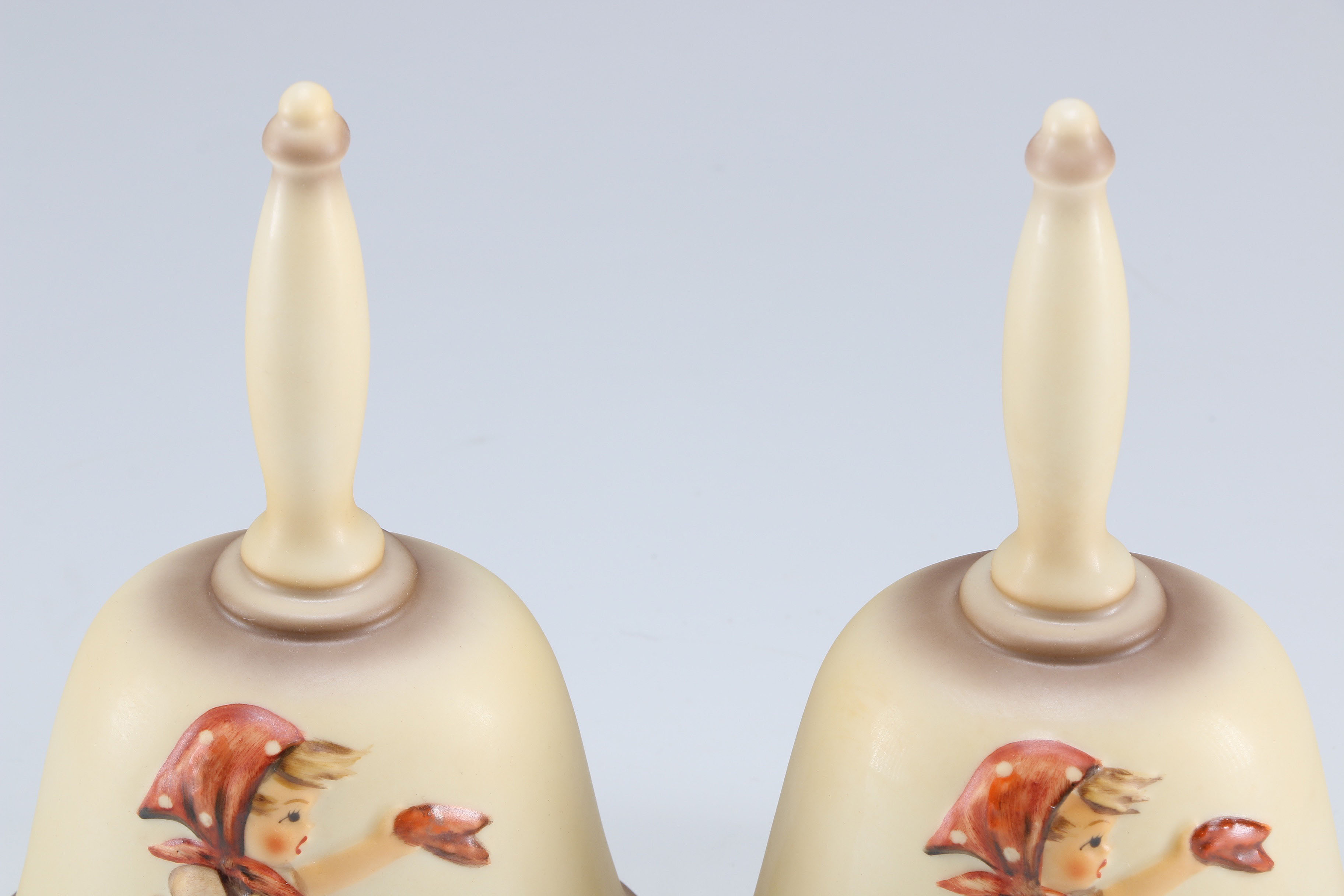Pair of Second Edition 1979 Hummel Annual Bells in Bas-Relief
