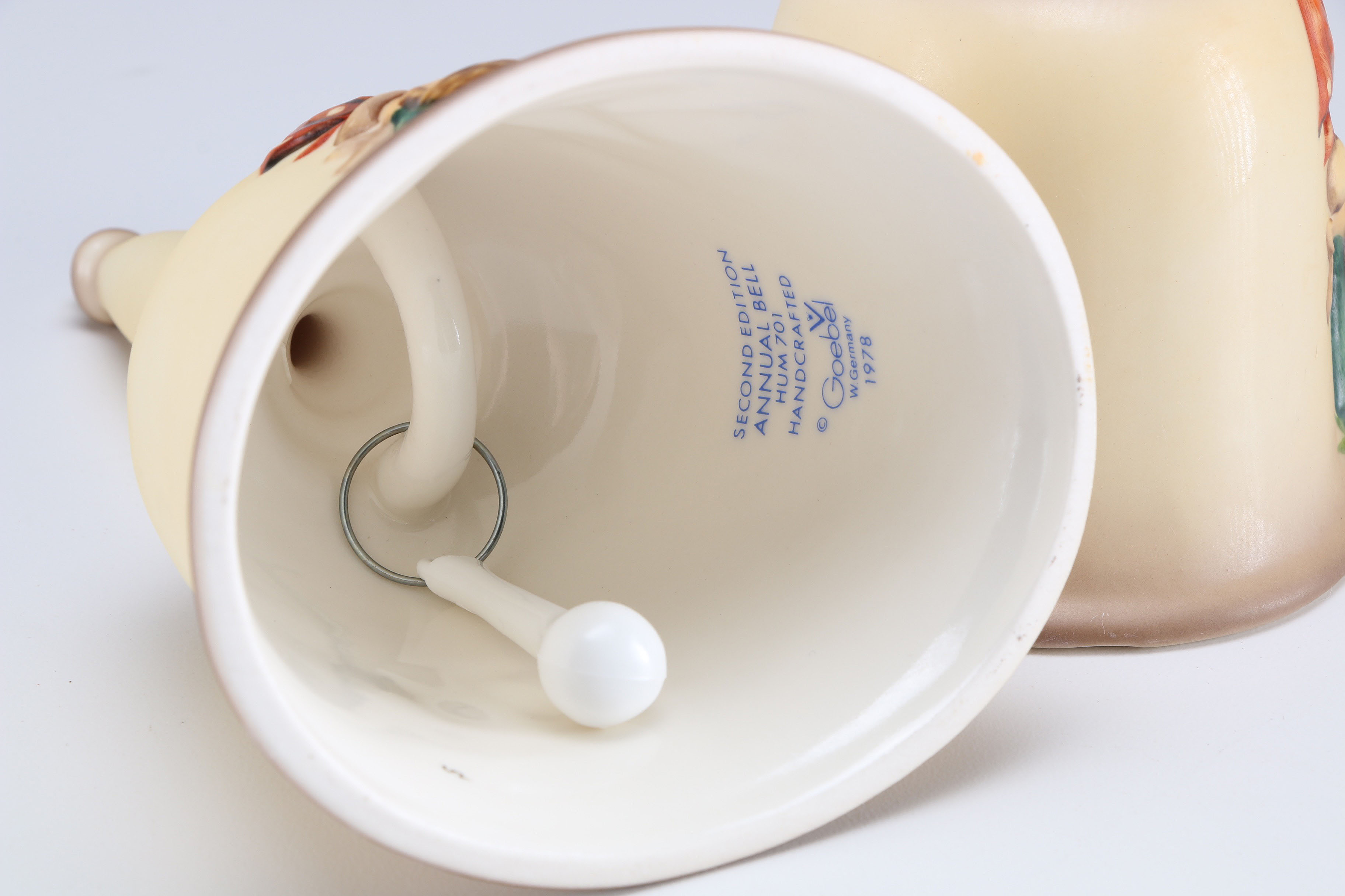 Pair of Second Edition 1979 Hummel Annual Bells in Bas-Relief