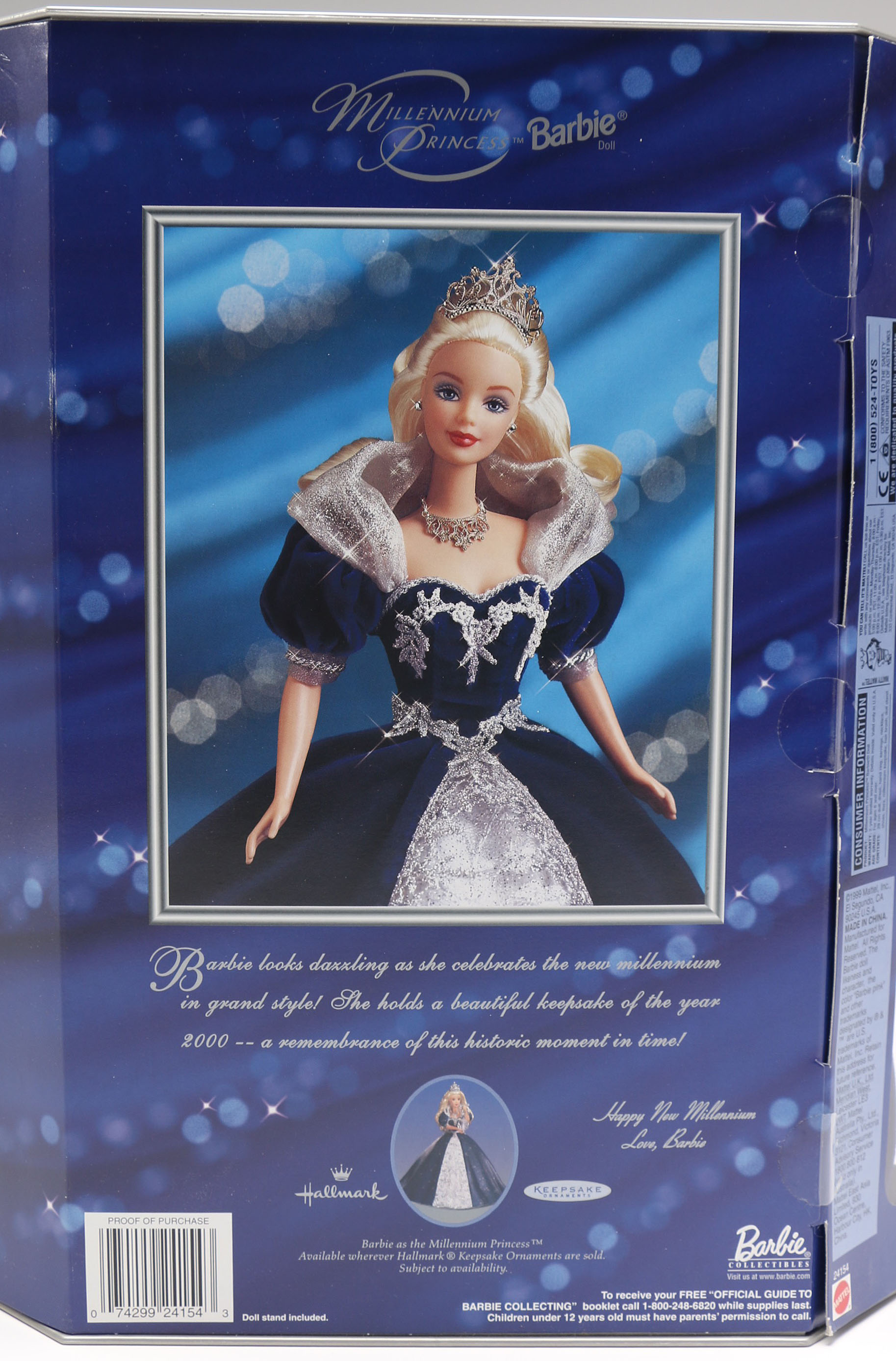 1995-2001 Set of Four Commemorative Barbie Dolls