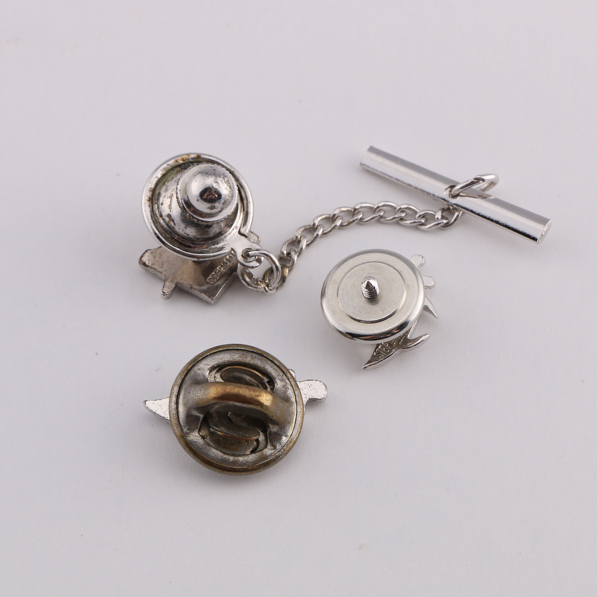 Collection of Sterling Silver Tie Pins