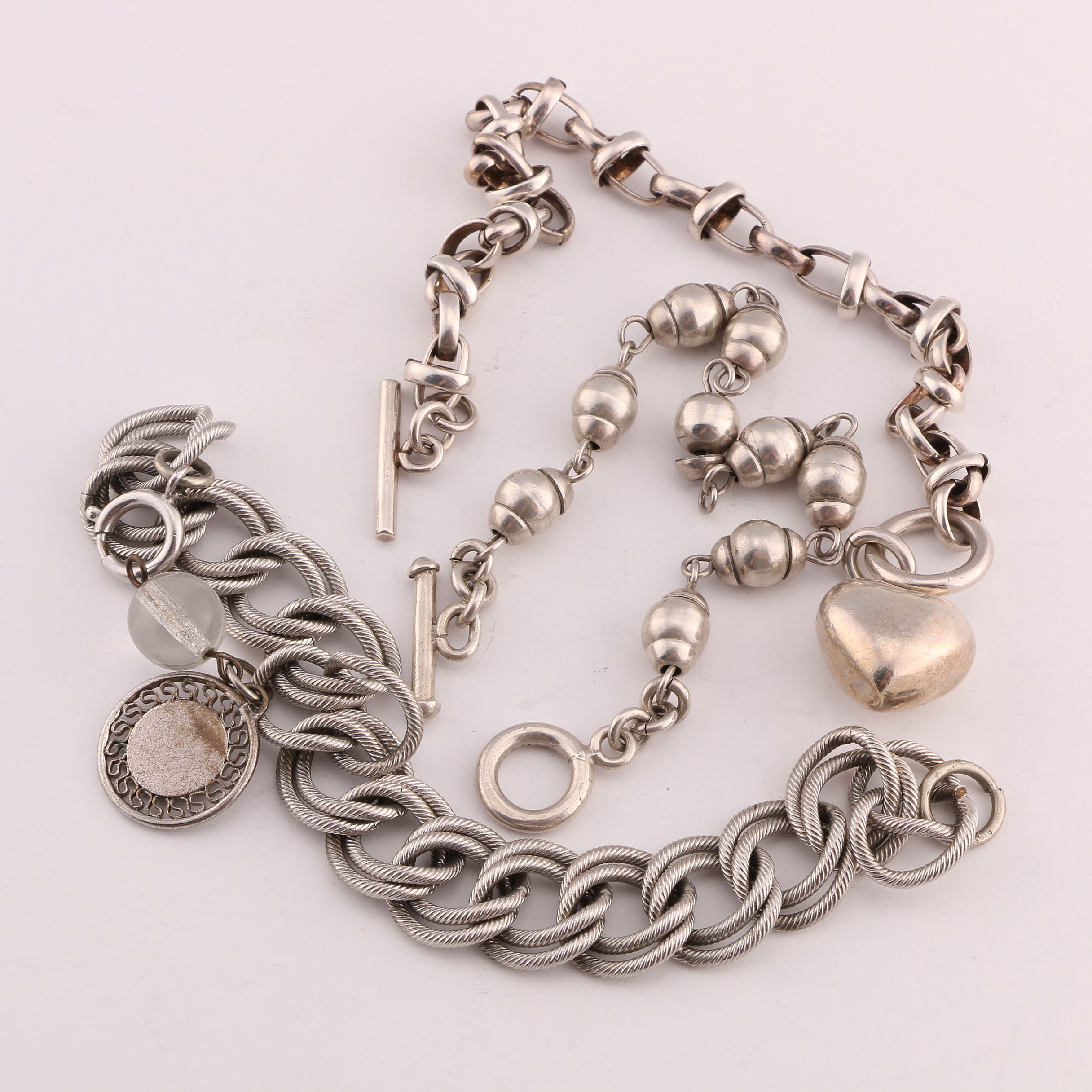 Group of Sterling Silver Bracelets