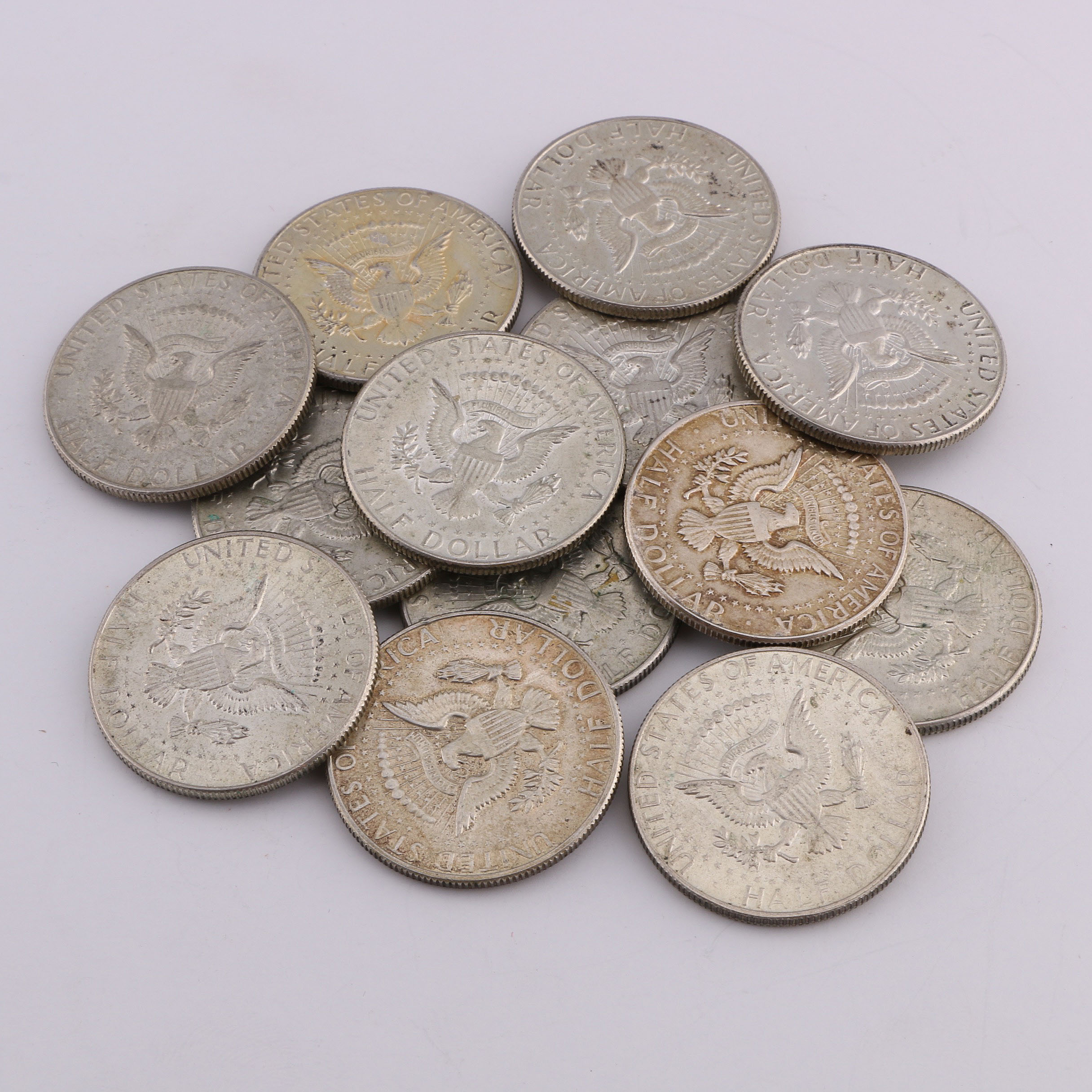Grouping of Kennedy Half Dollars