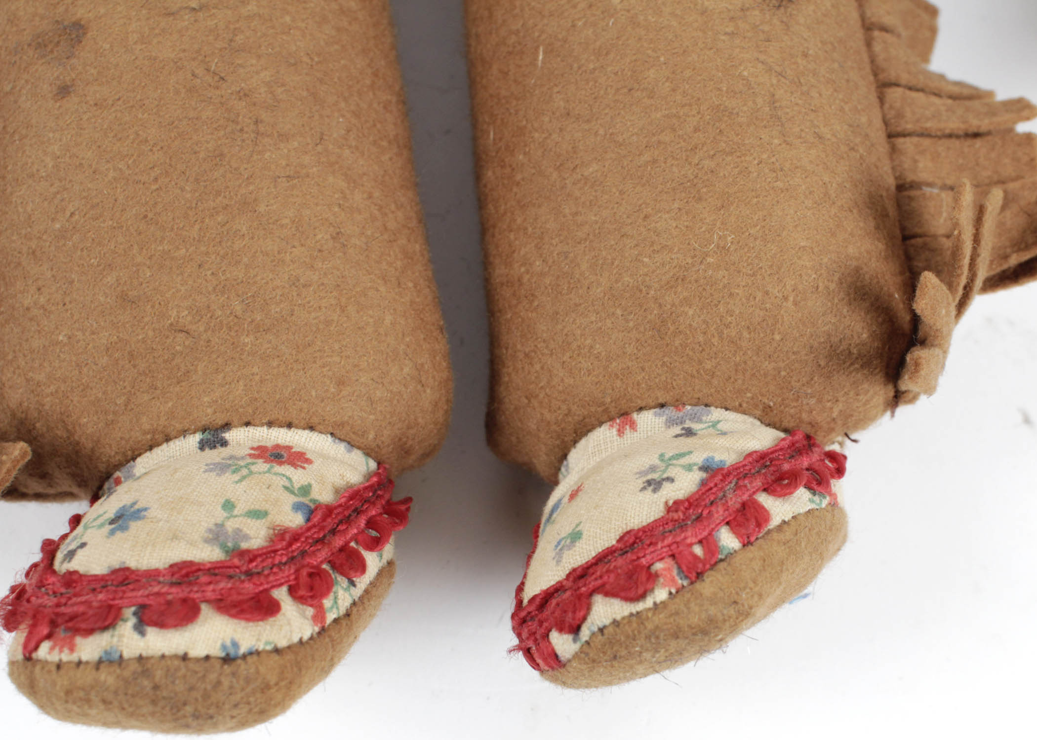 Vintage Zippy the Monkey Doll and Celluloid Doll in Native American Costume