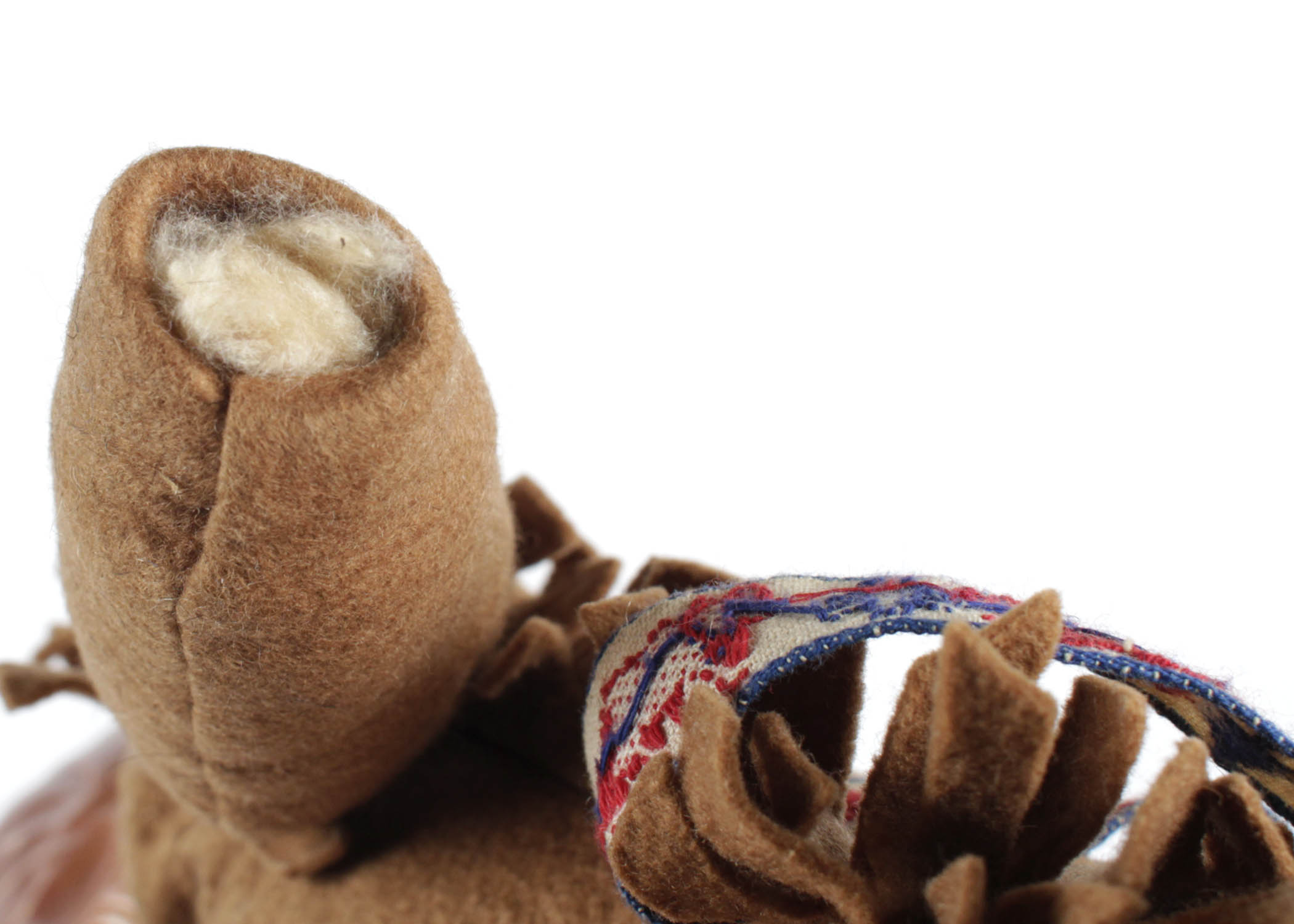 Vintage Zippy the Monkey Doll and Celluloid Doll in Native American Costume