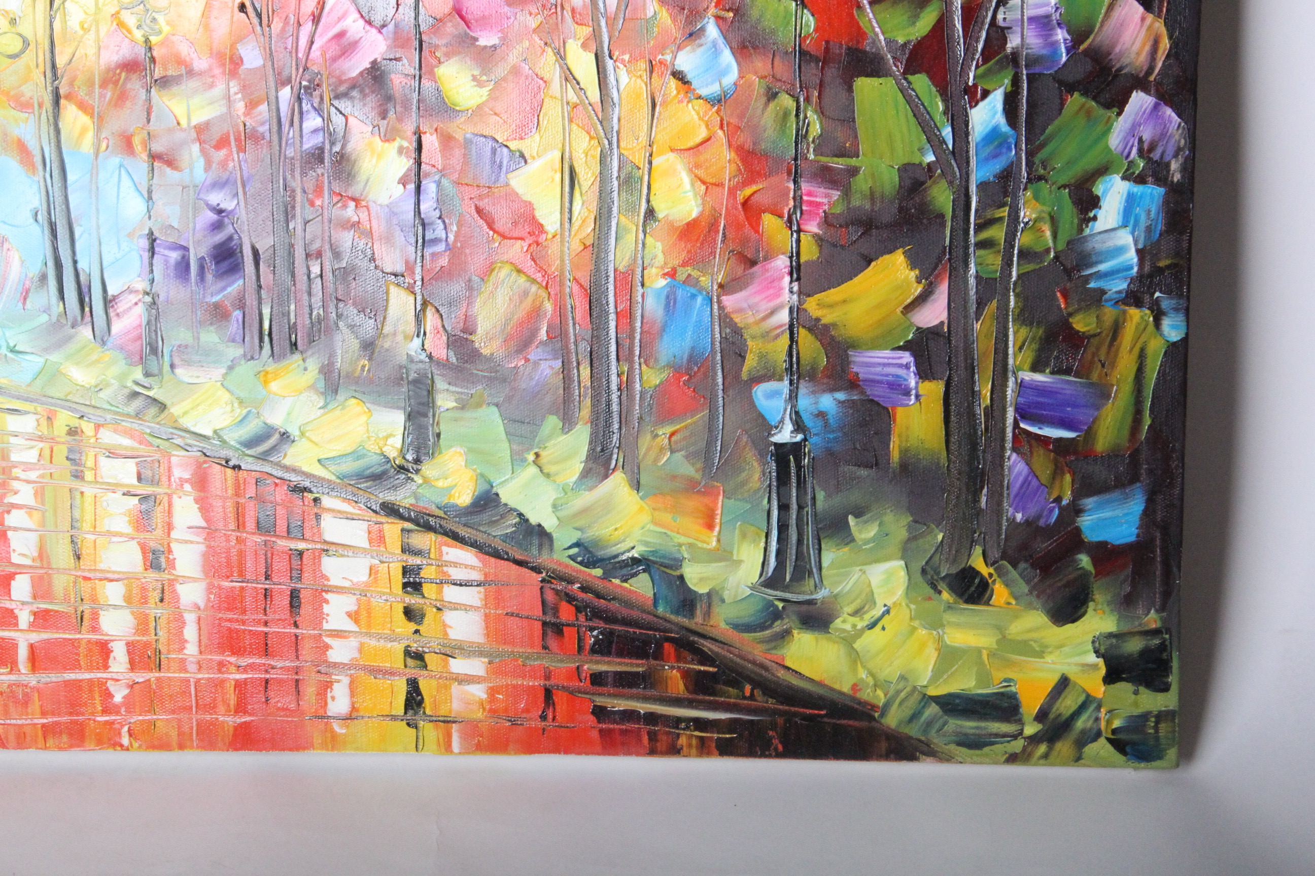 Abstract Palette Knife Oil Painting