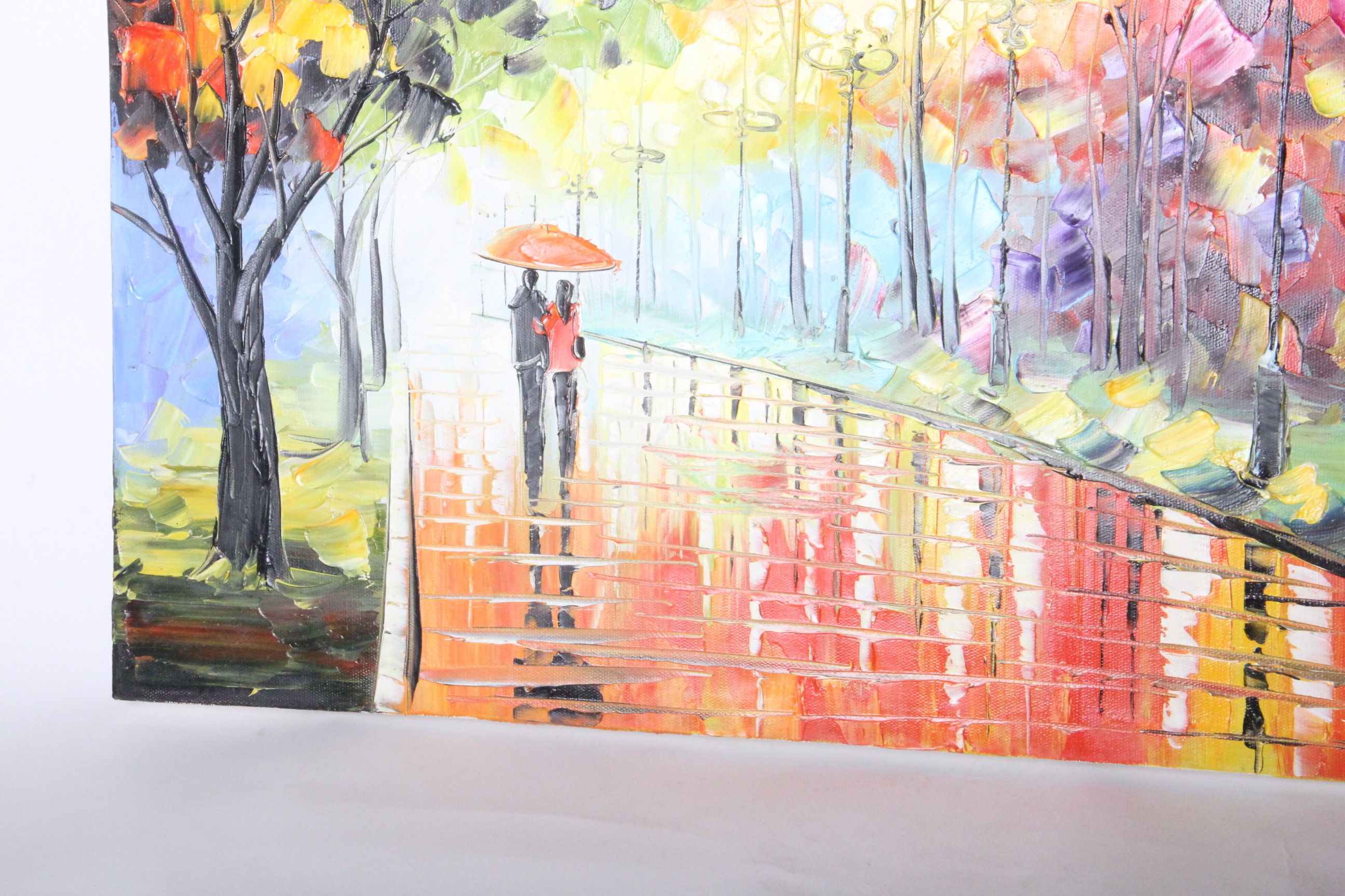 Abstract Palette Knife Oil Painting