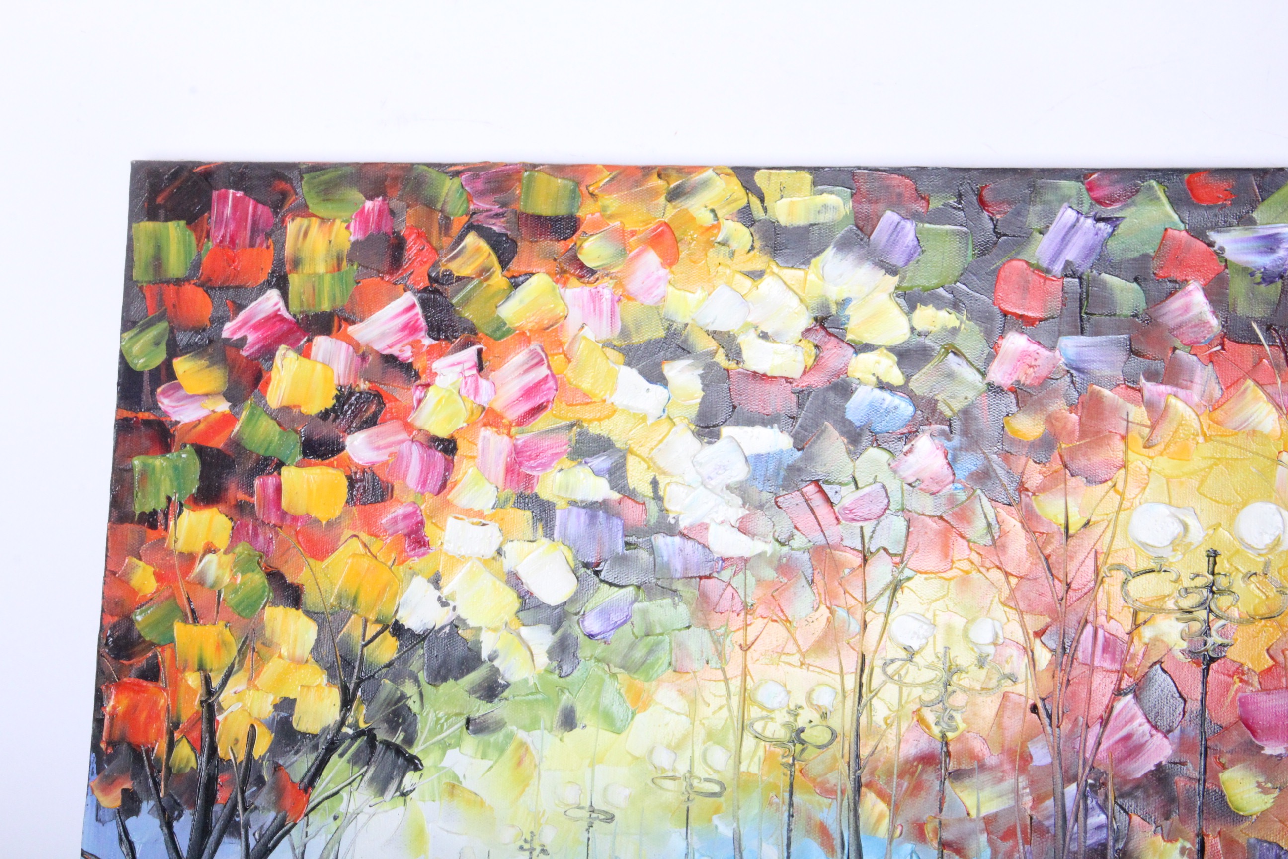 Abstract Palette Knife Oil Painting