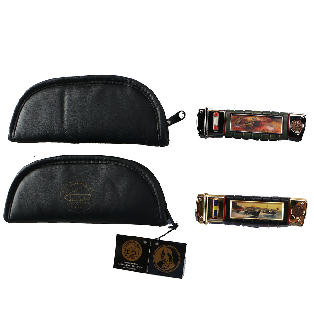 Pair of Franklin Mint War Themed Knives