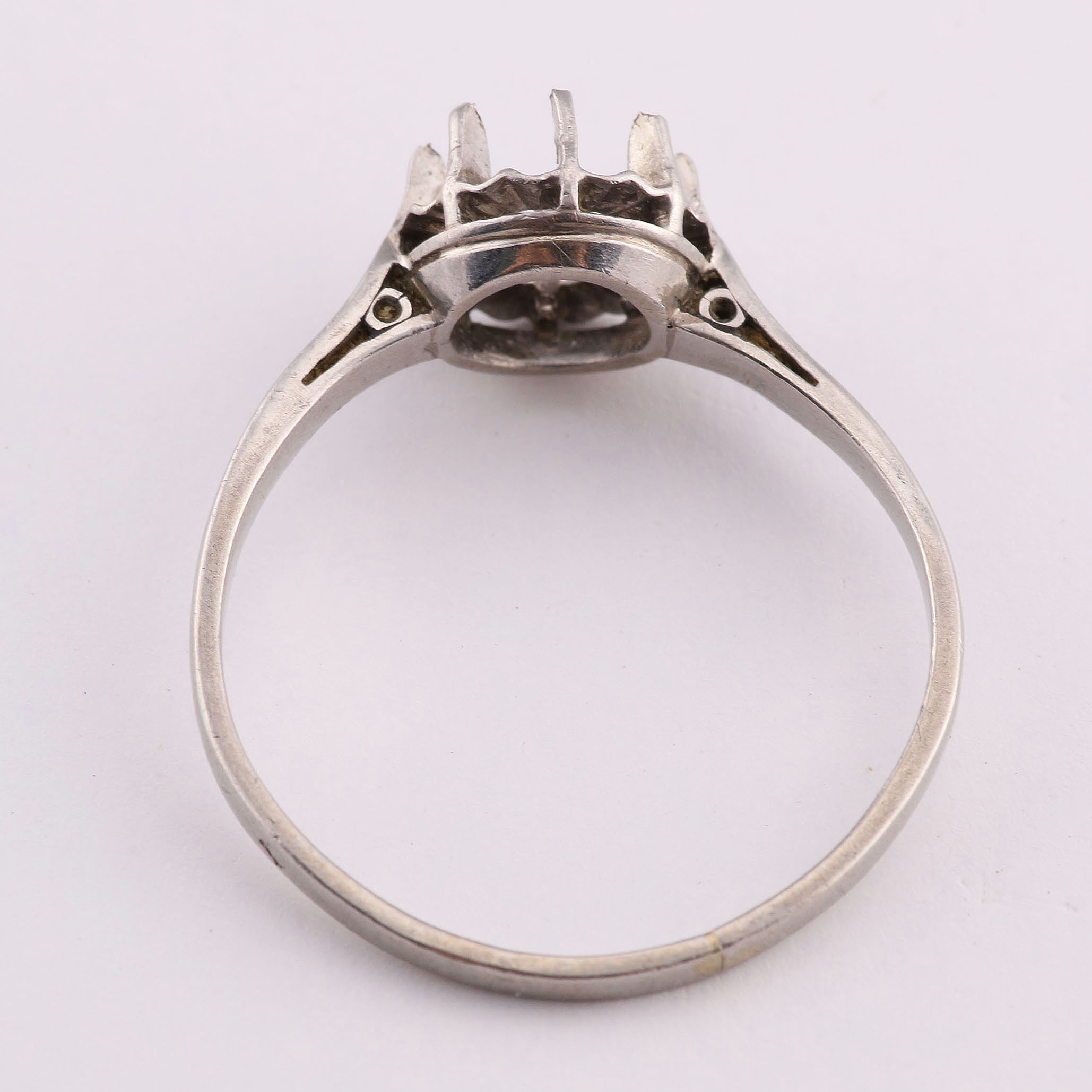 Pair of Silver Toned Ring Settings