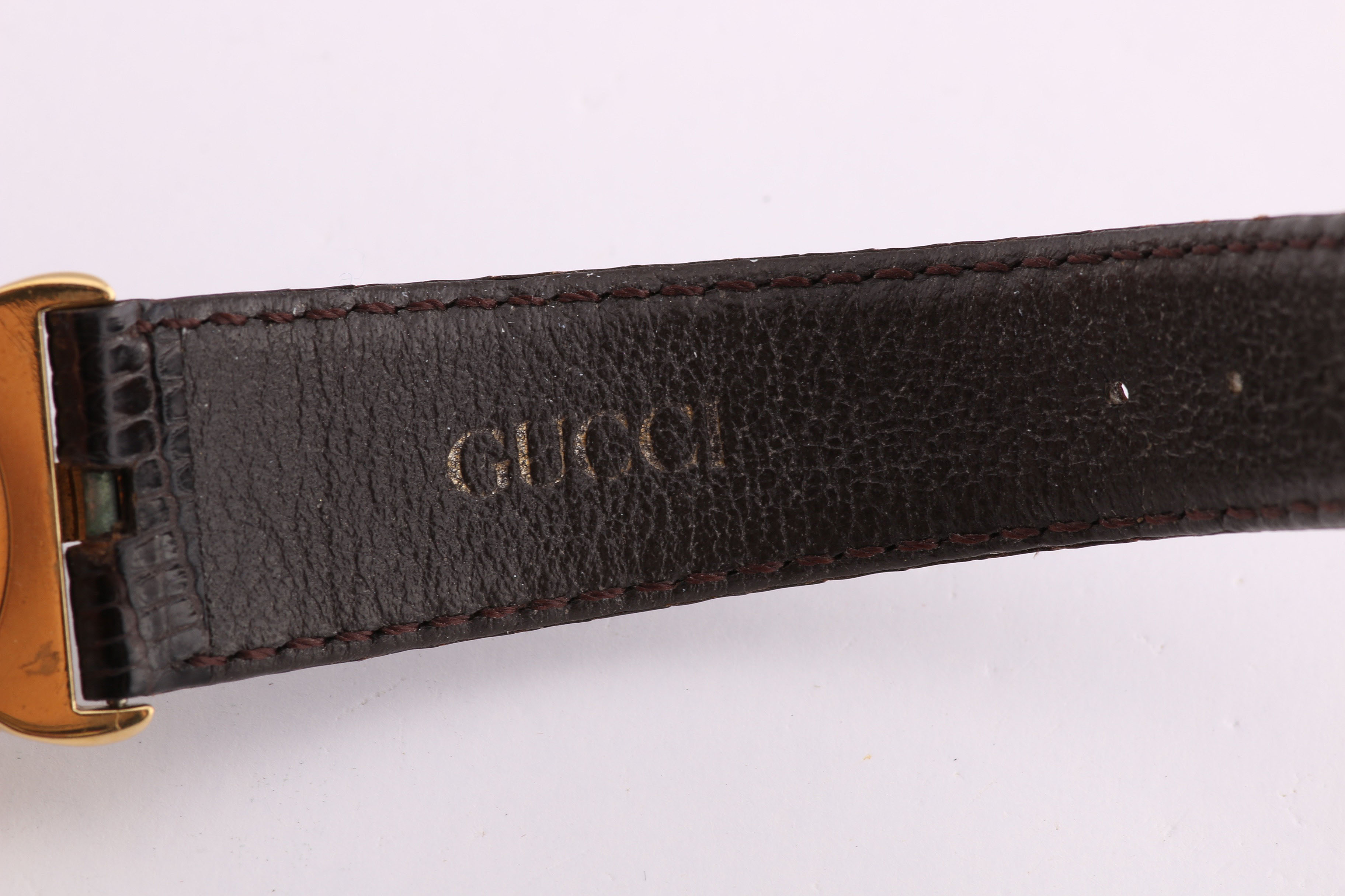 Gucci Watch with Leather Strap