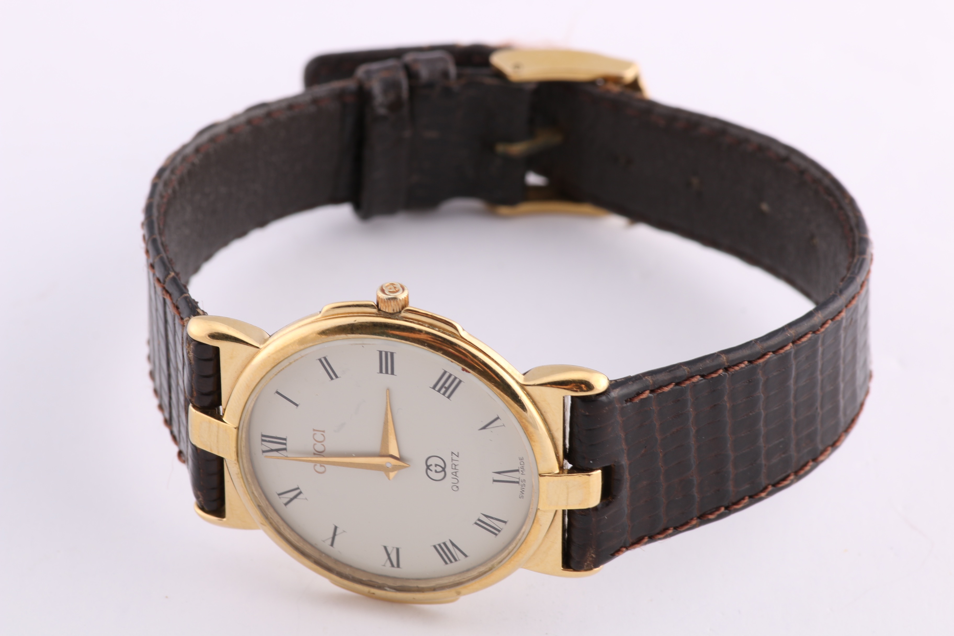 Gucci Watch with Leather Strap