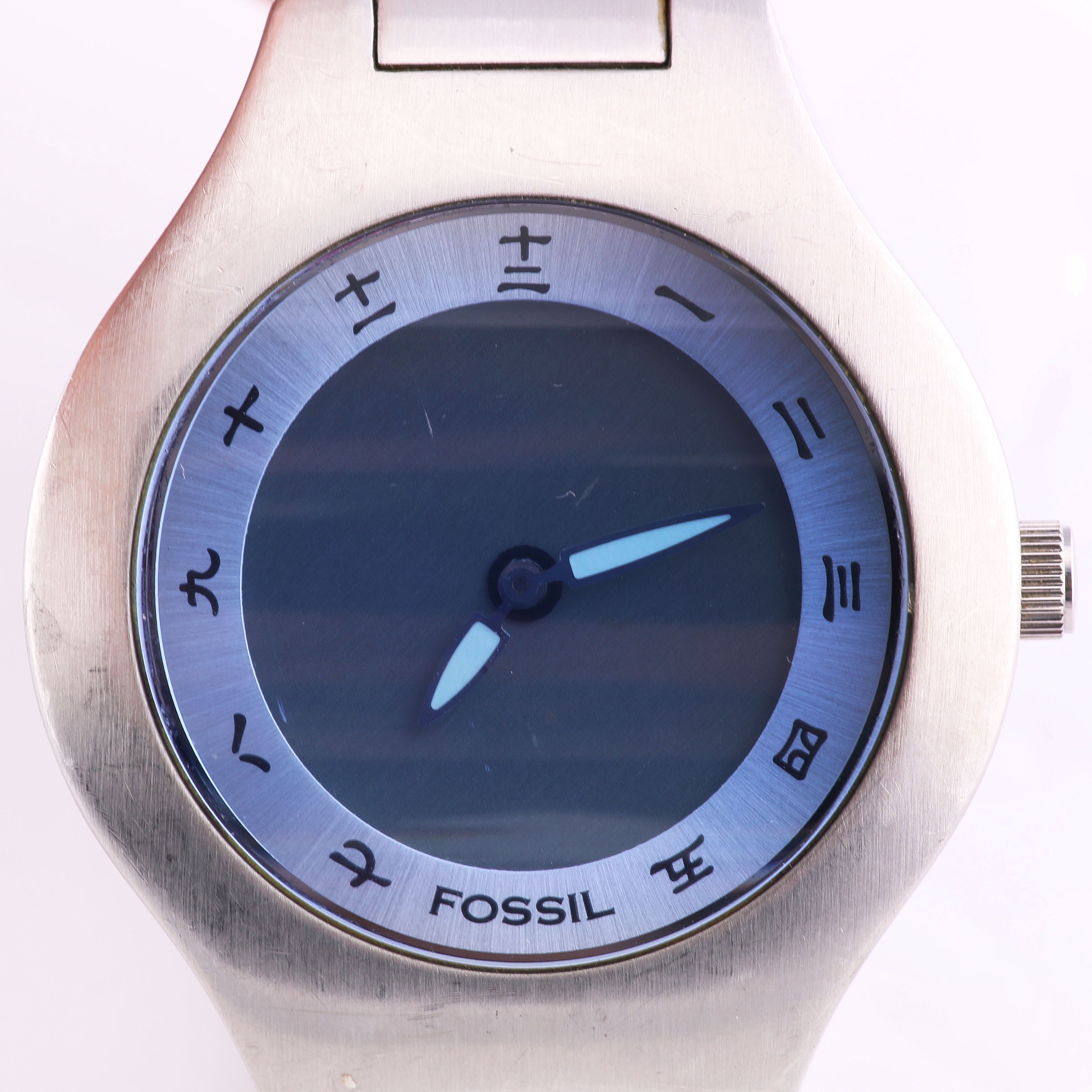 Fossil Men's Stainless Steel "Big Tic" Japanese Kanji Watch