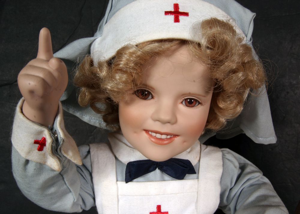 Danbury Mint Shirley Temple "Birthday Magic" and "Red Cross Doll"