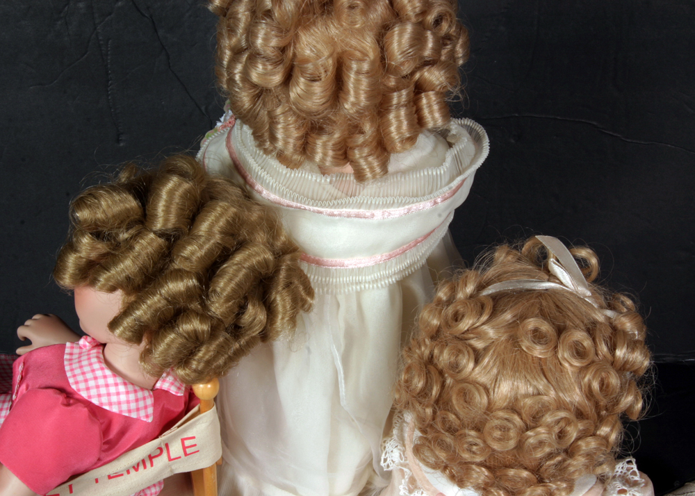 Danbury Mint Shirley Temple Dolls "Flower Girl", "Shirley Takes Five" and "Little Miss Shirley"