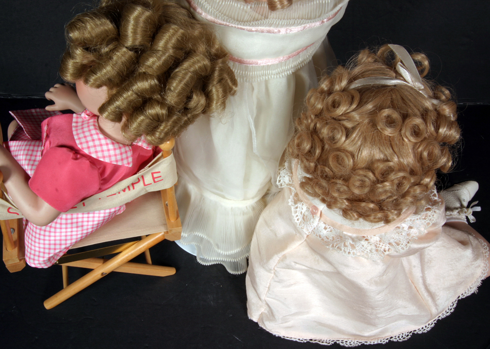 Danbury Mint Shirley Temple Dolls "Flower Girl", "Shirley Takes Five" and "Little Miss Shirley"